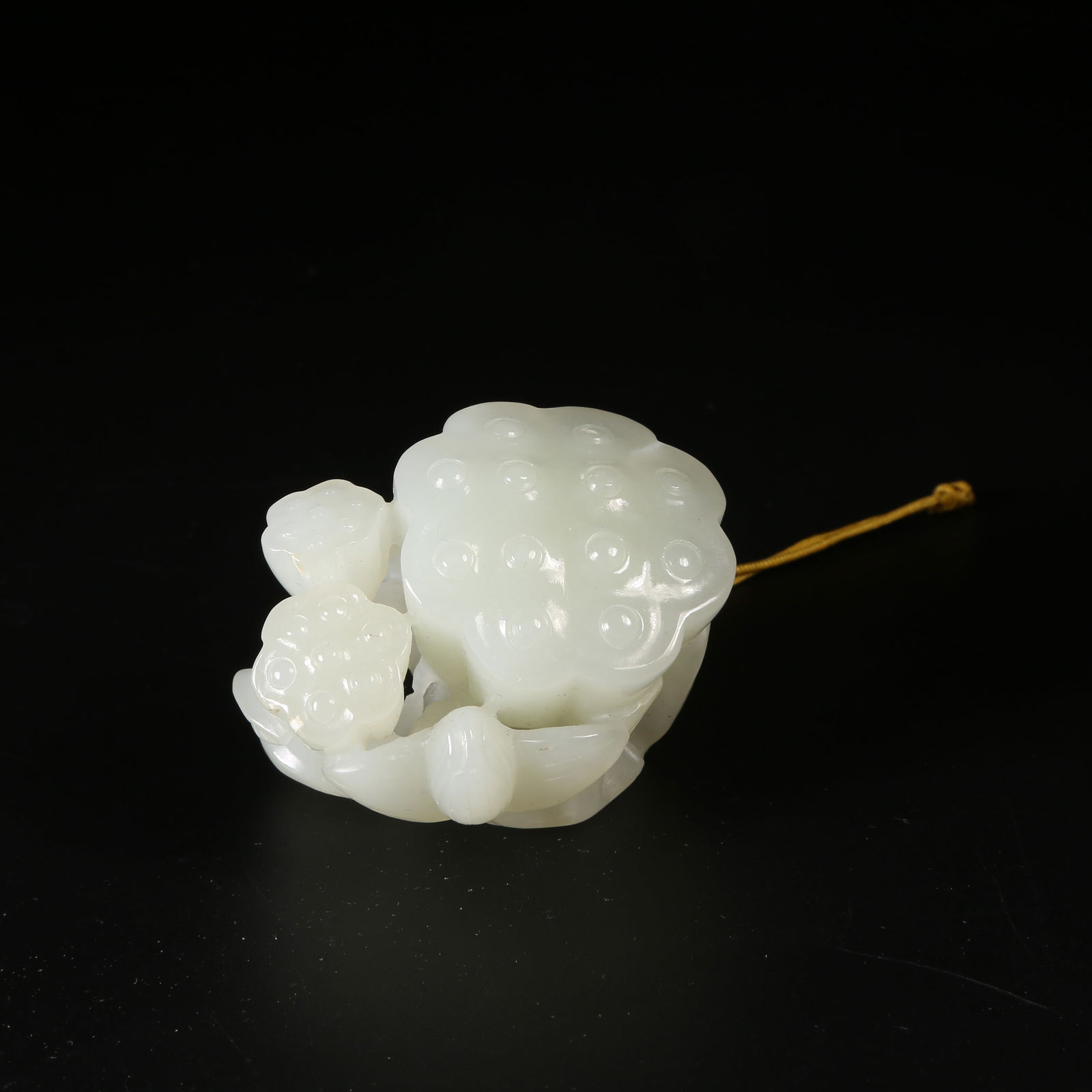 A HETIAN WHITE JADE LOTUS SEED PENDANT (1 of 8)