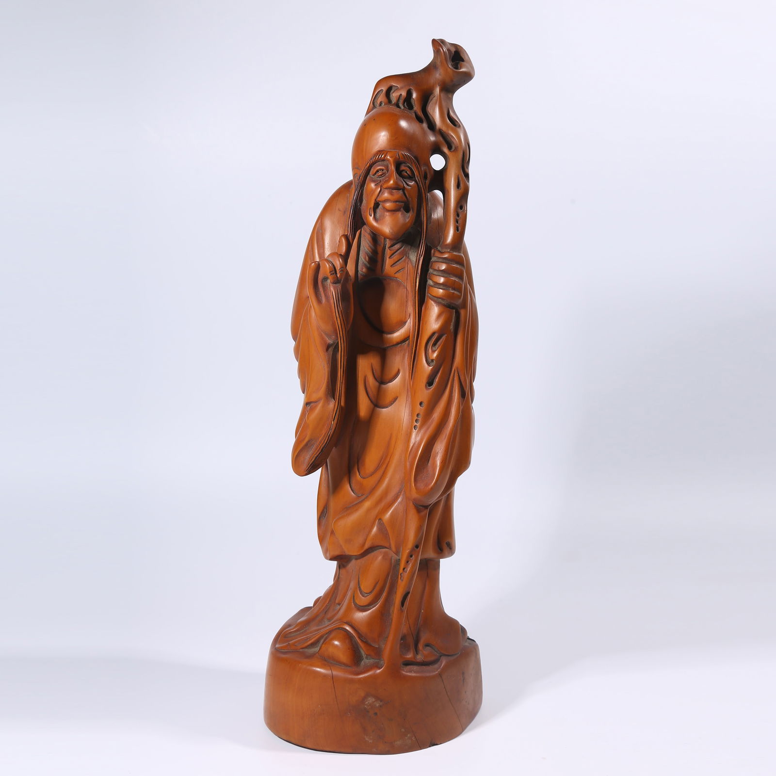 A HUANGHUALI WOOD ARHAT ORNAMENT (1 of 8)