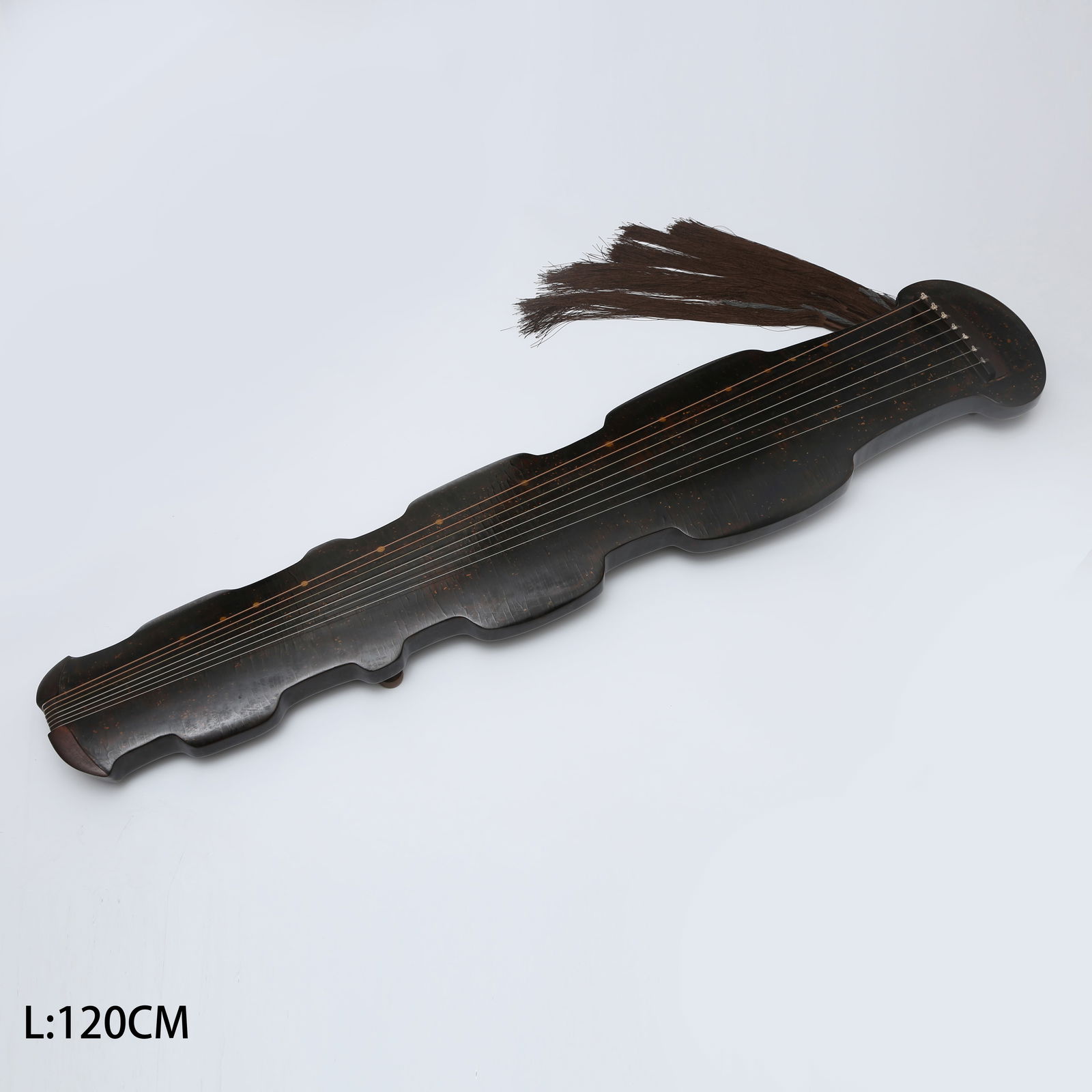 A QING DYNASTY LACQUERED GUQIN (1 of 9)