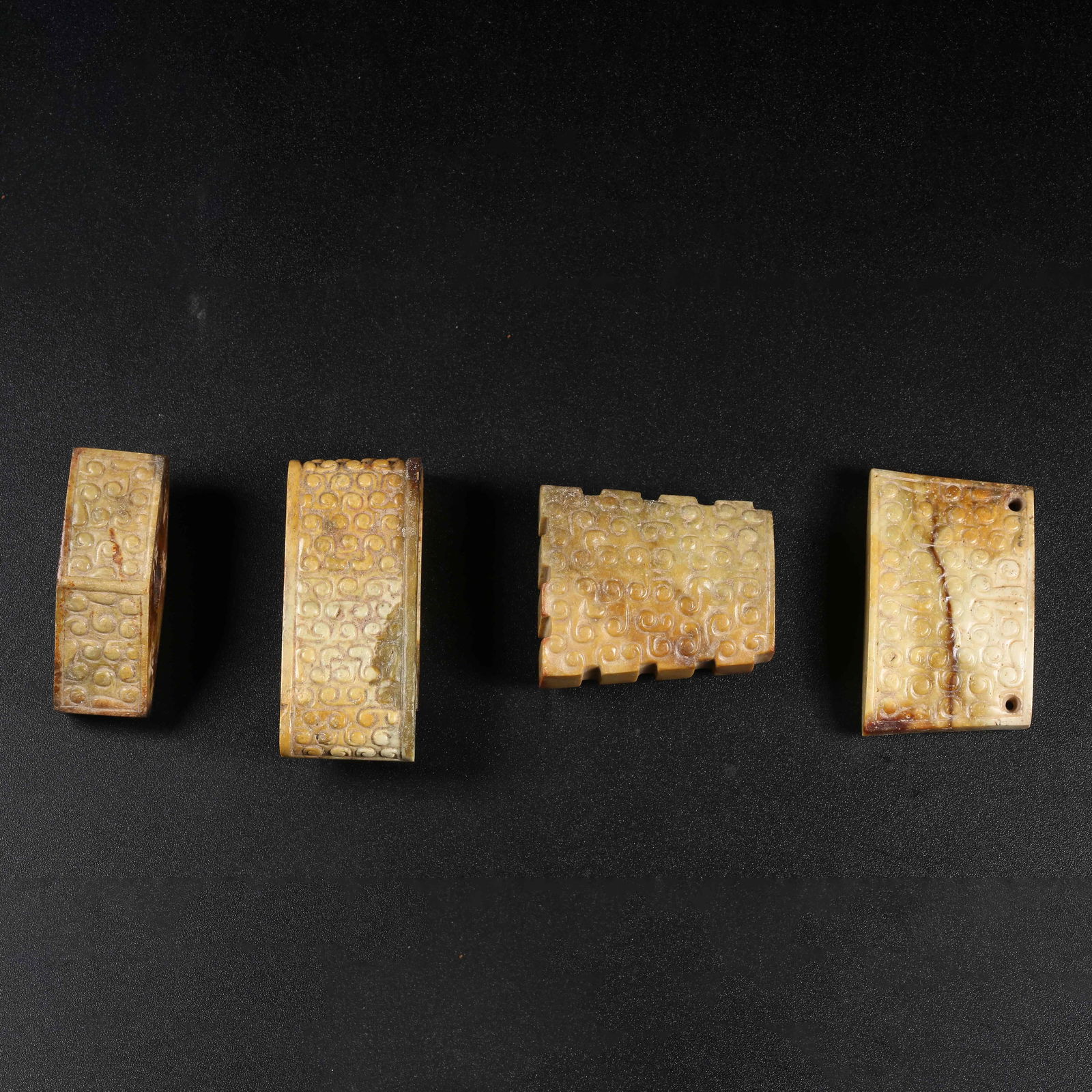 A SET OF ANCIENT JADE SWORD FITTINGS (1 of 10)