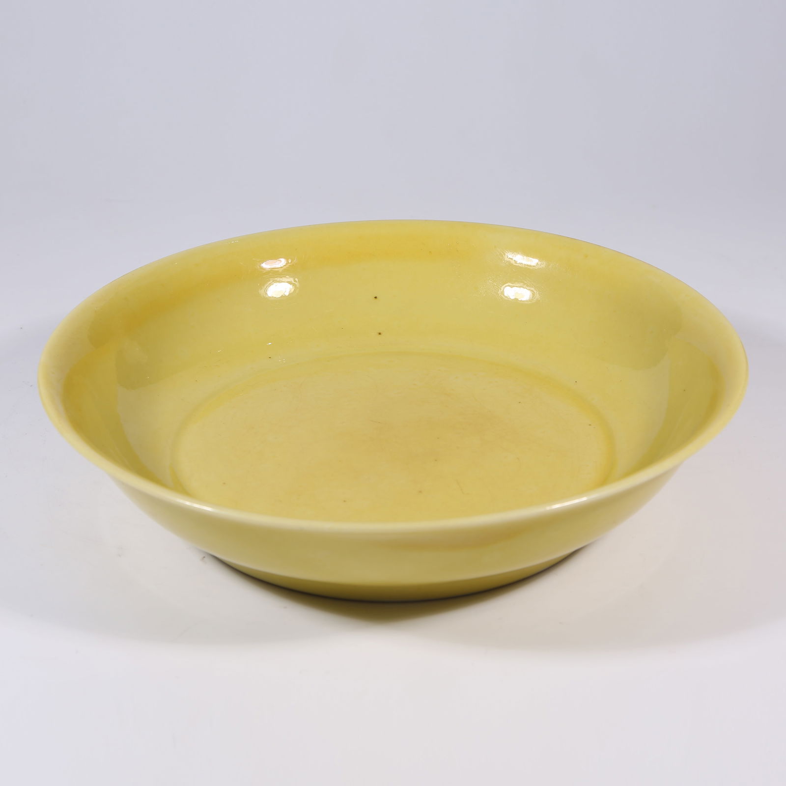 A LEMON YELLOW GLAZE DISH (1 of 9)