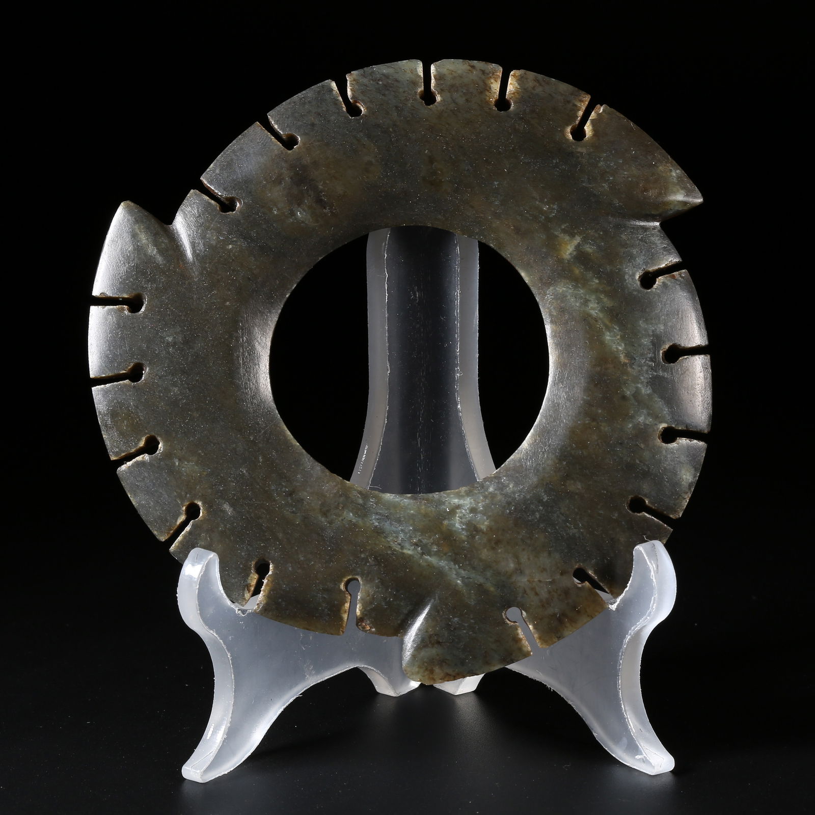 A HIGH-ANTIQUITY JADE XUANJI DISC (1 of 8)