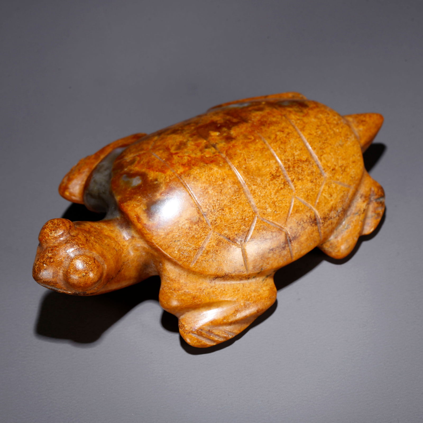 A HETIAN JADE ORNAMENT CARVED WITH TURTLE (1 of 10)