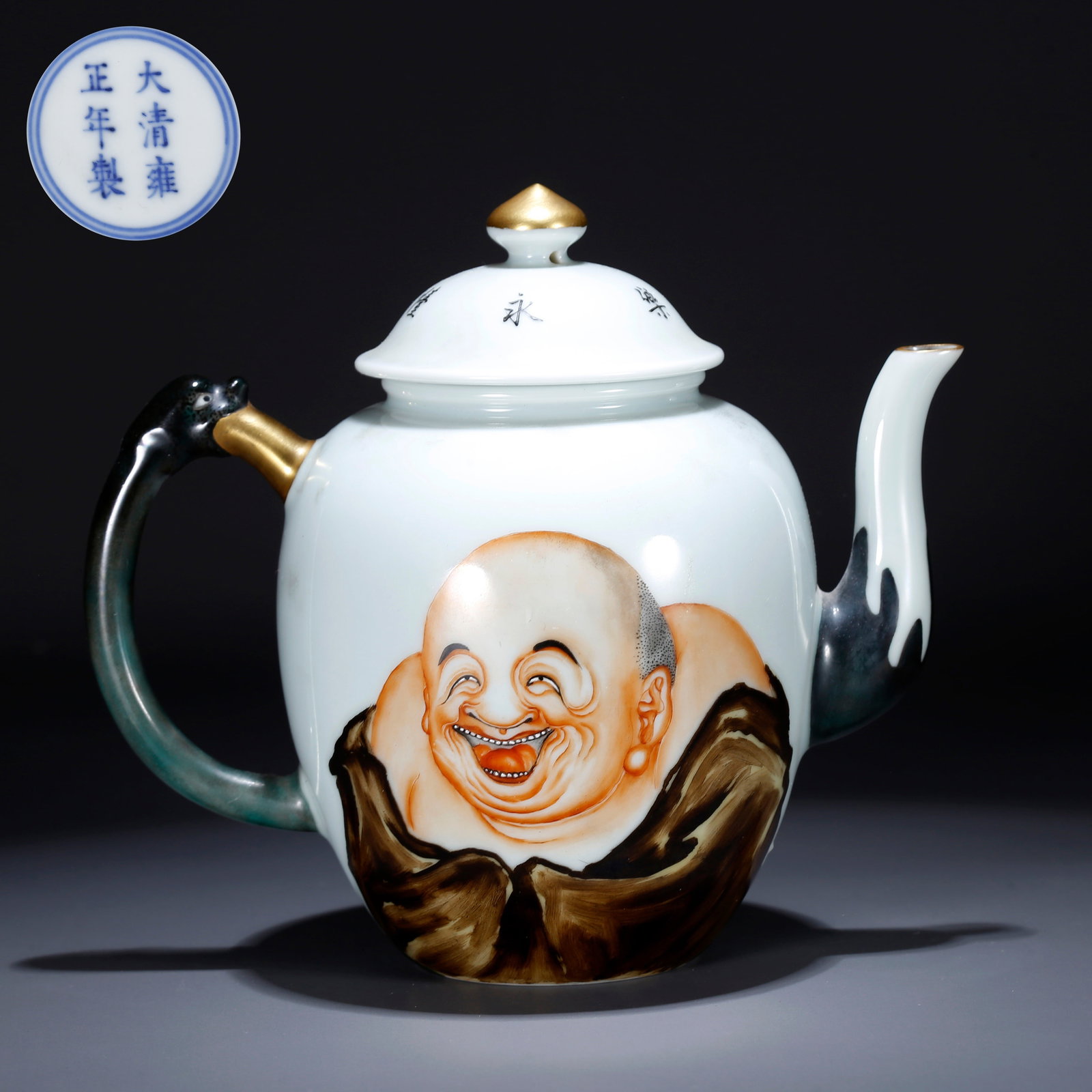 A FAMILLE ROSE EWER WITH FIGURATIVE DESIGN (1 of 10)