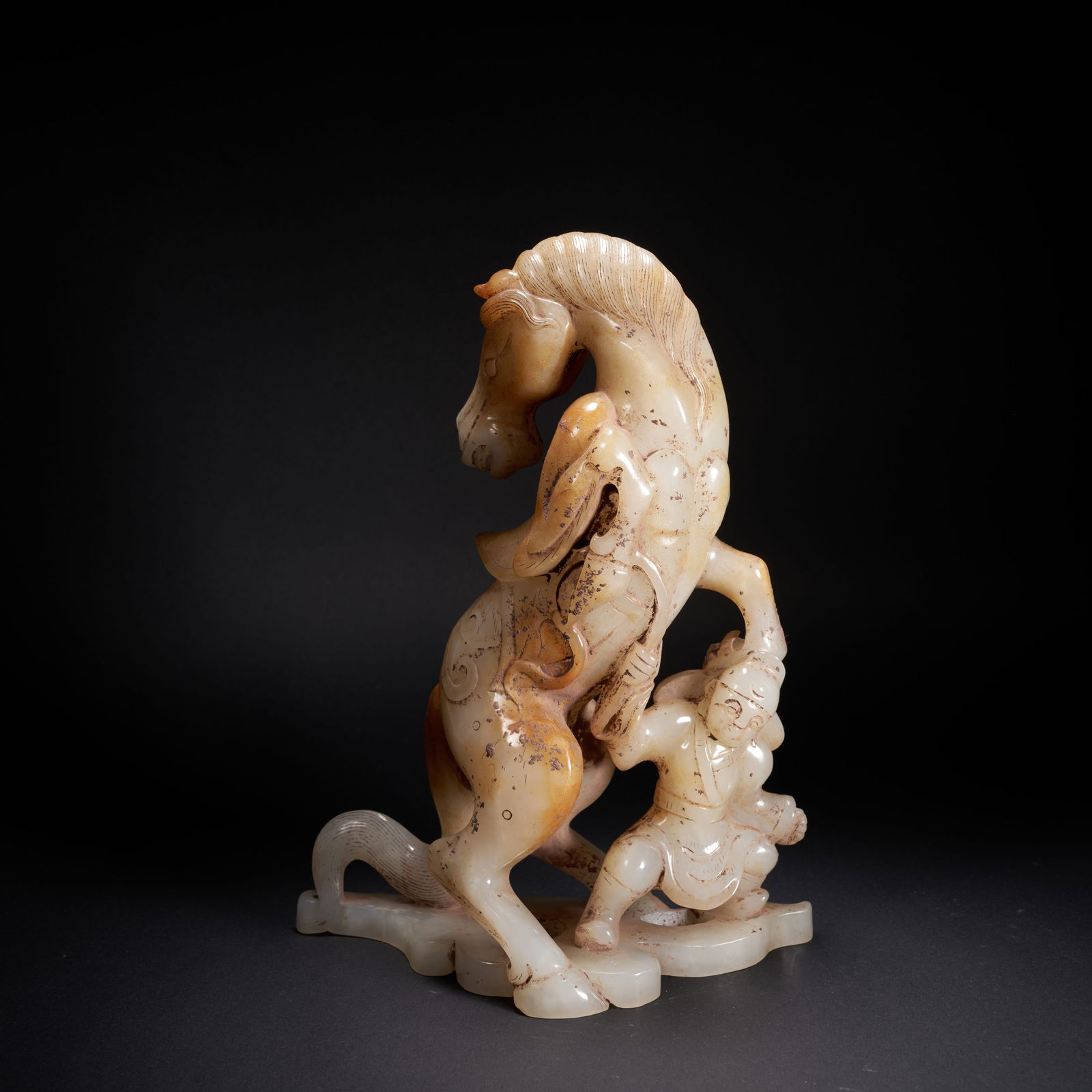 A HETIAN JADE HORSE ORNAMENT, HAN DYNASTY (1 of 9)