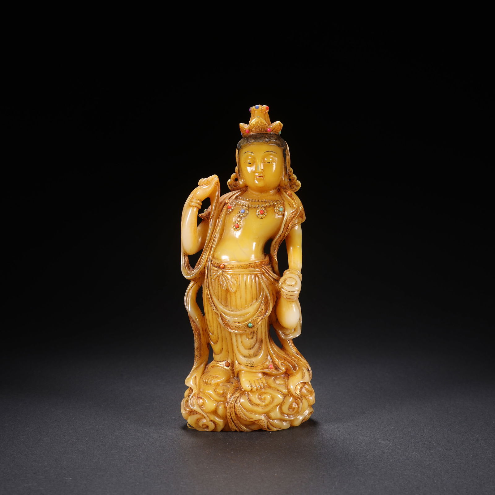 A TIANHUANG STONE GUANYIN FIGURE (1 of 9)