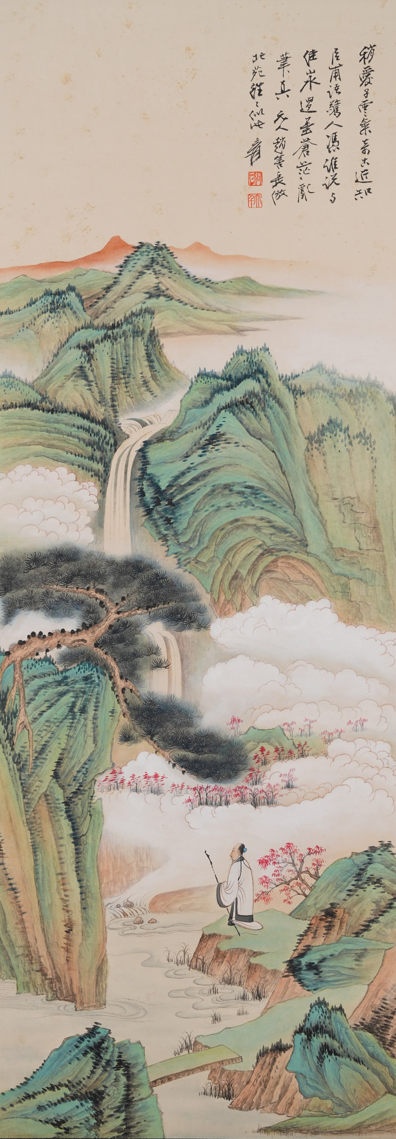 A FIGURE PAINTING ON PAPER BY ZHANG DAQIAN.張大千 (1 of 10)