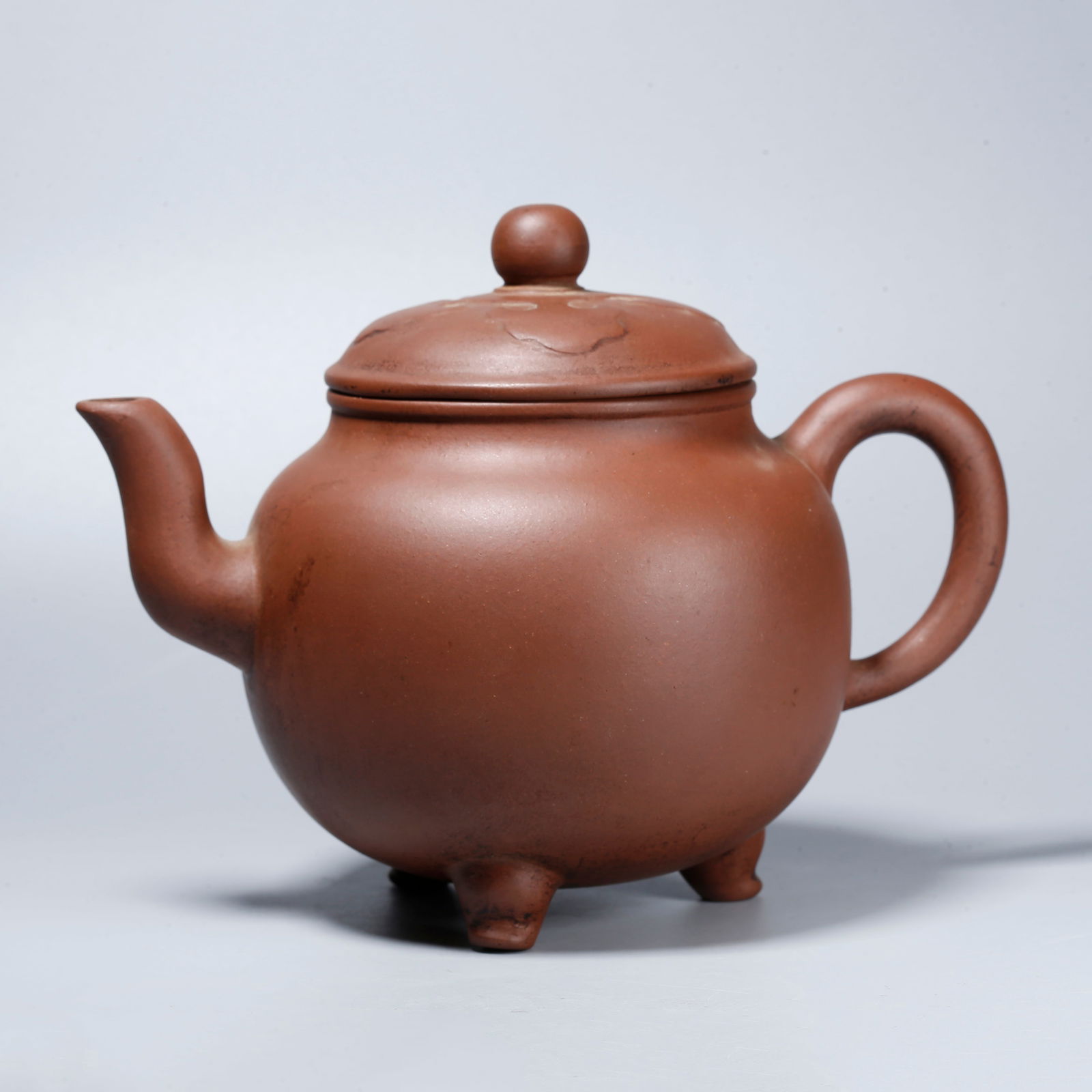 A ZISHA CARVED TRIPOD EWER (1 of 9)