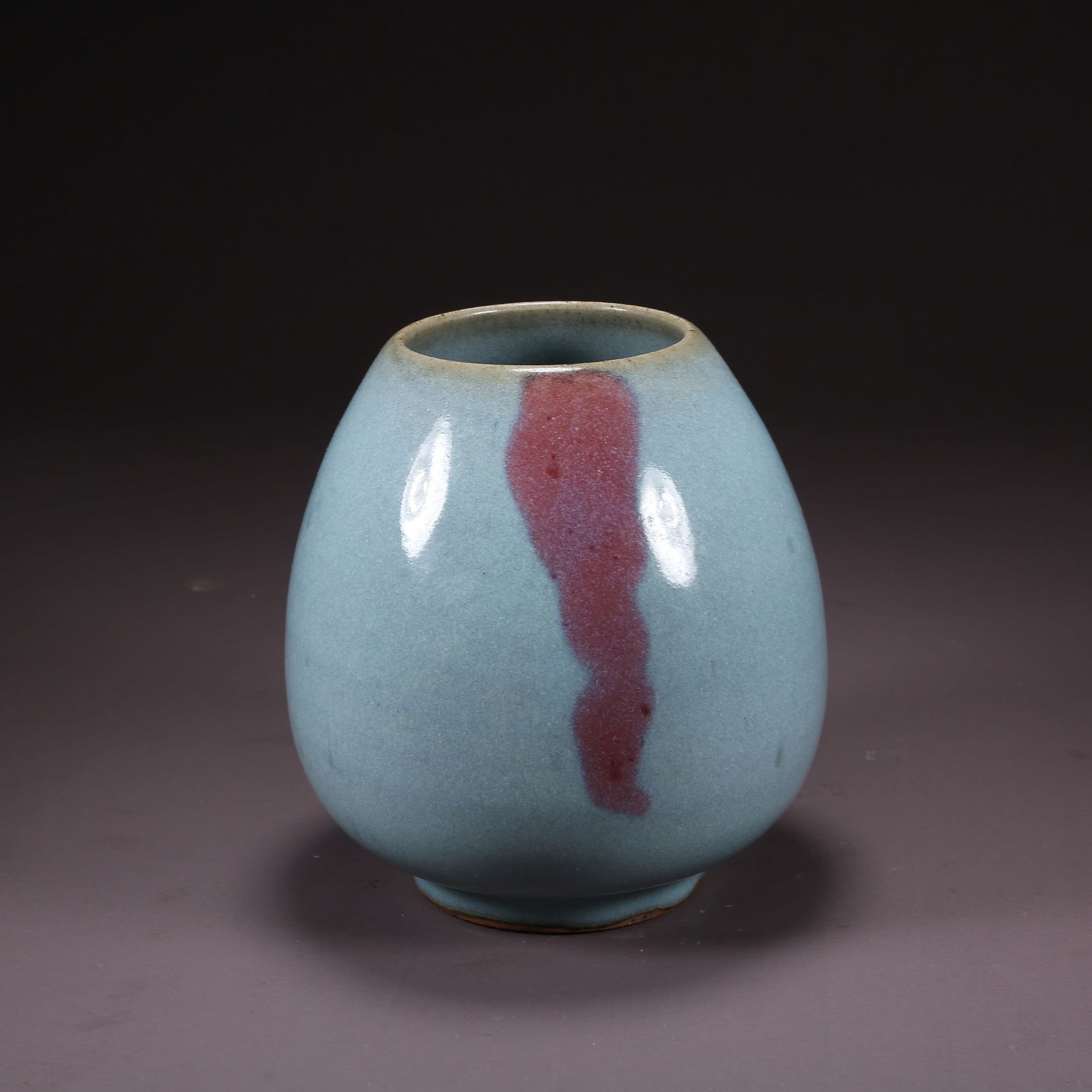 A JUN KILN CHICKEN-HEART JAR (1 of 9)