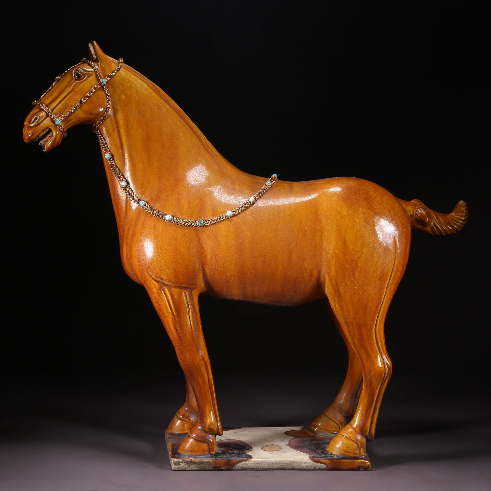 A YELLOW-GLAZED HORSE (1 of 9)