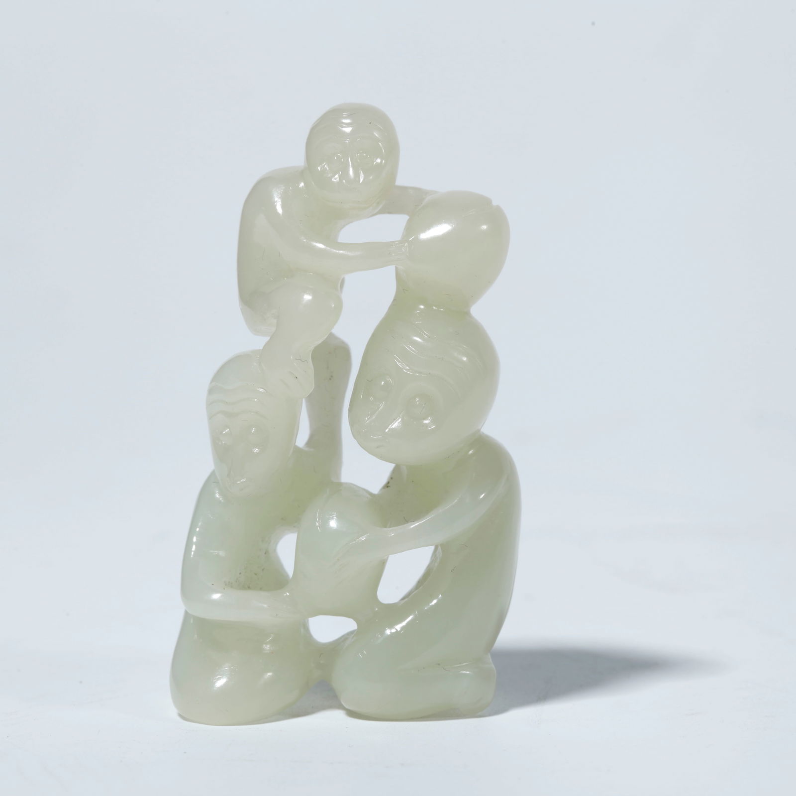 A HETIAN JADE MONKEY FIGURINE (1 of 9)