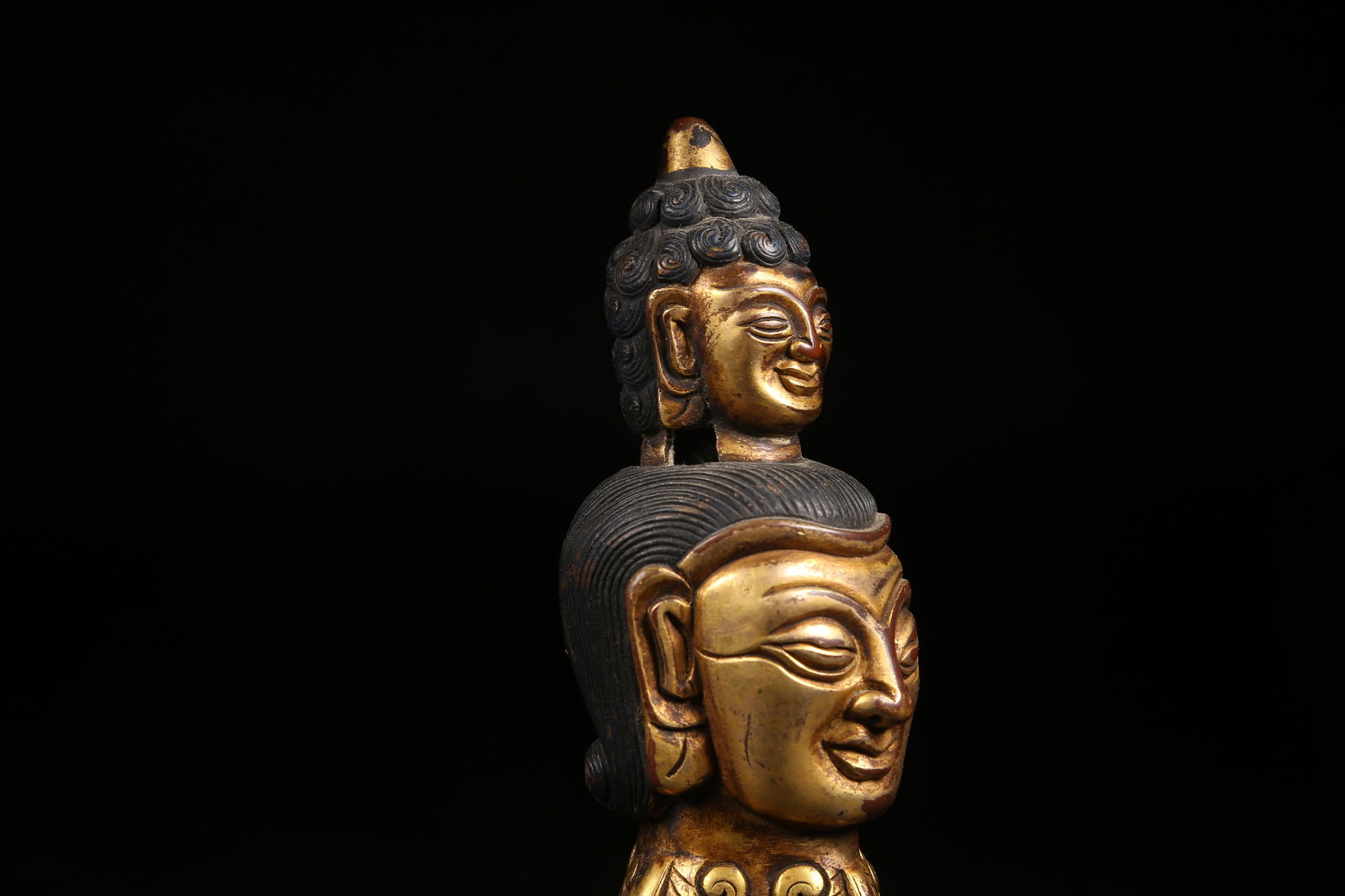 A GILT BRONZE SEAL - 4