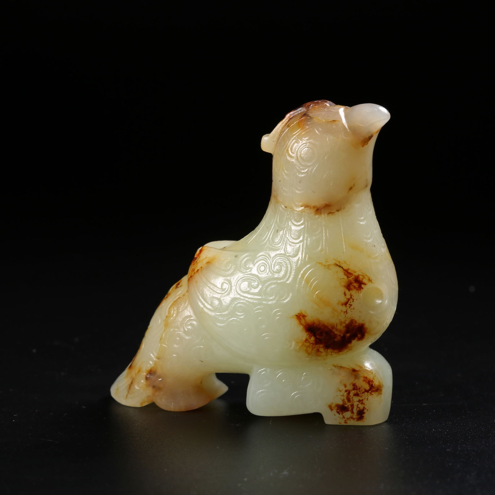 A HETIAN JADE DIVINE PHOENIX ORNAMENT (1 of 8)