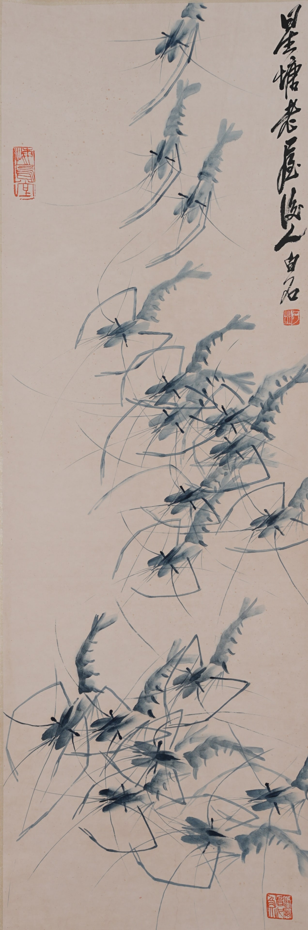 A SHRIMP PAINTING ON PAPER BY QI BAISHI.齊白石 (1 of 9)
