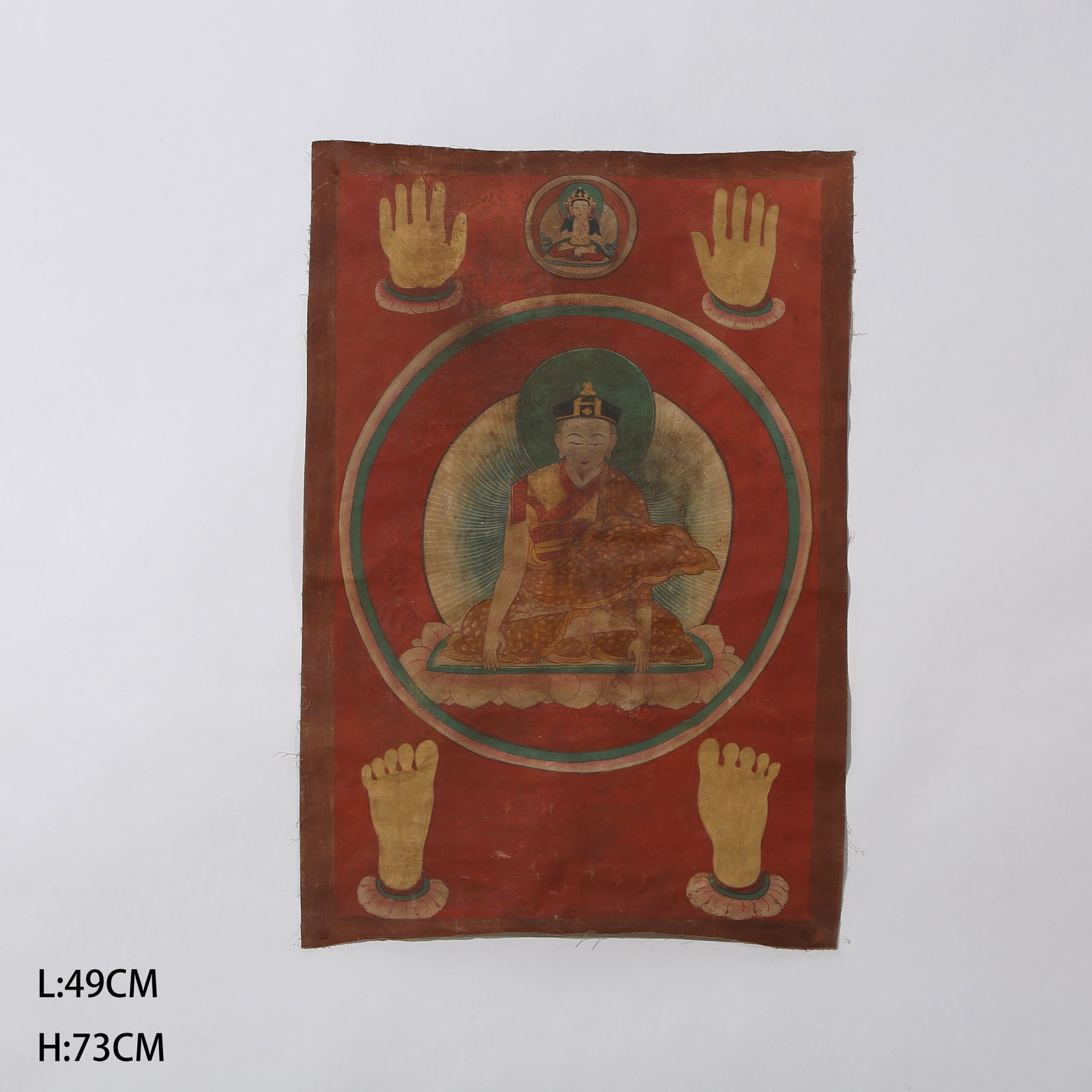 A THANGKA OF GURU (MASTER) (1 of 9)