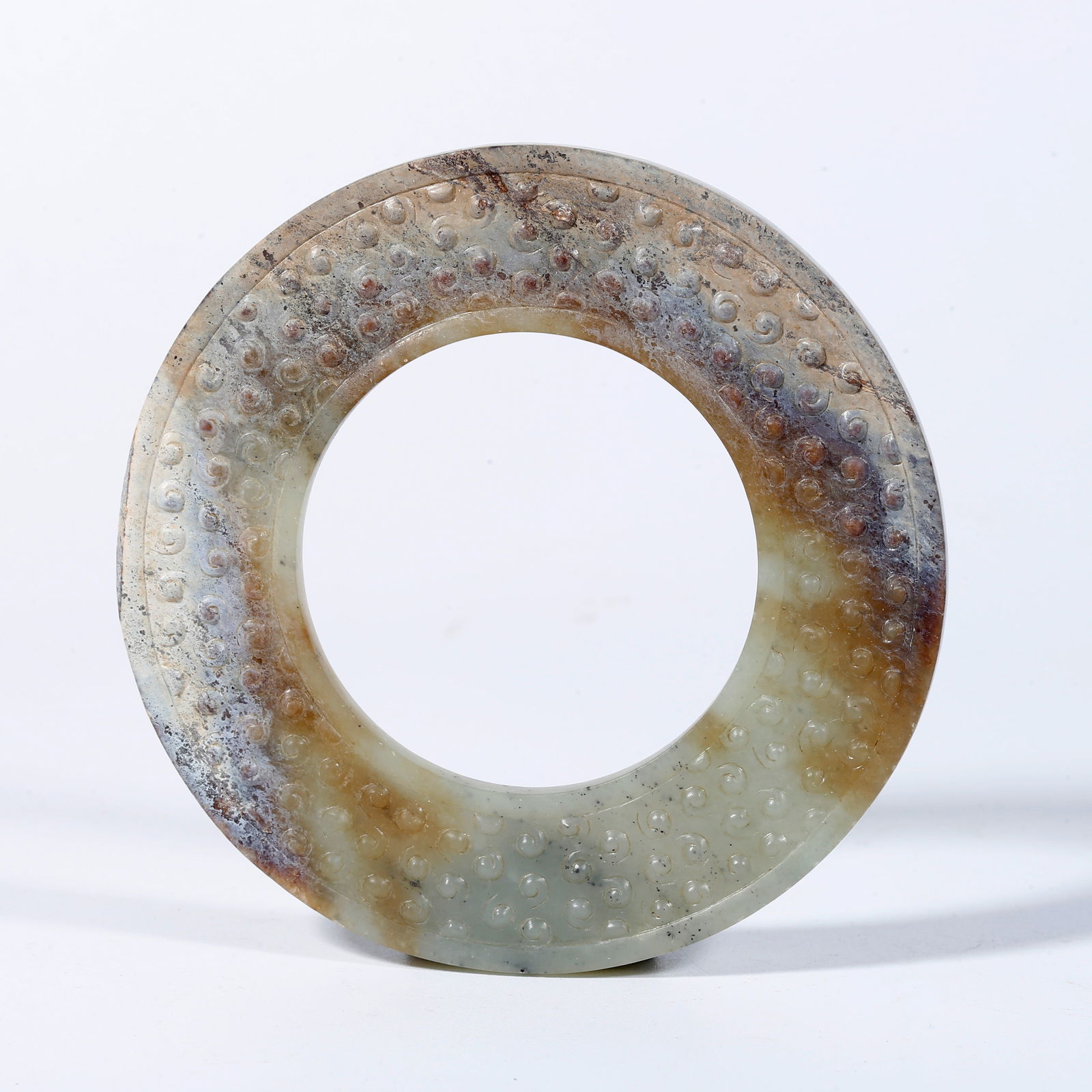 A HETIAN JADE CARVED RING (1 of 10)