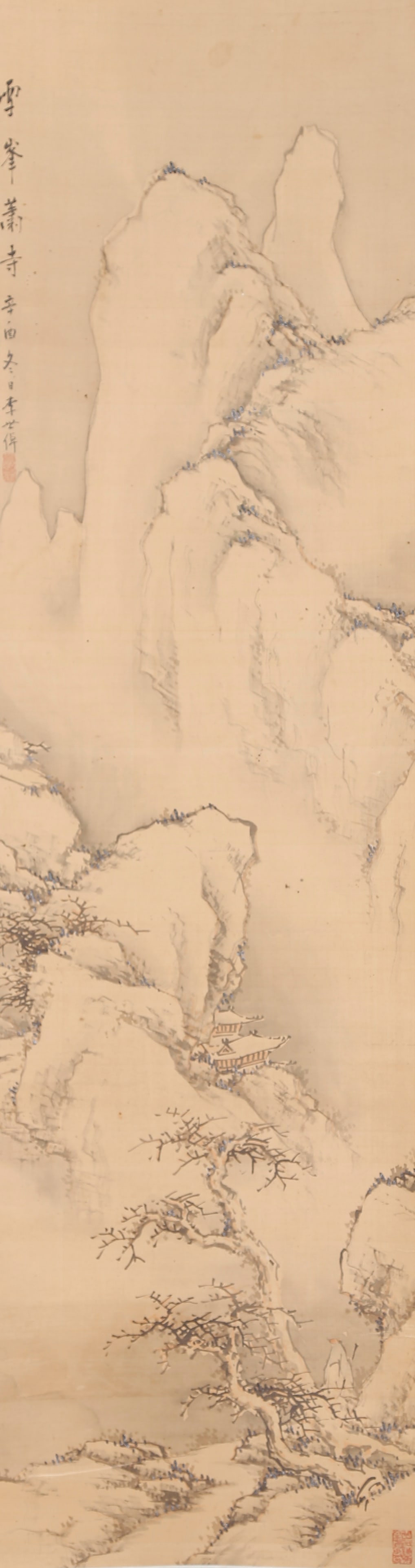 A LANDSCAPE PAINTING ON SILK BY LI SHIZHUO.李世倬: Landscape Painting on Silk by Li Shizhuo.李世倬