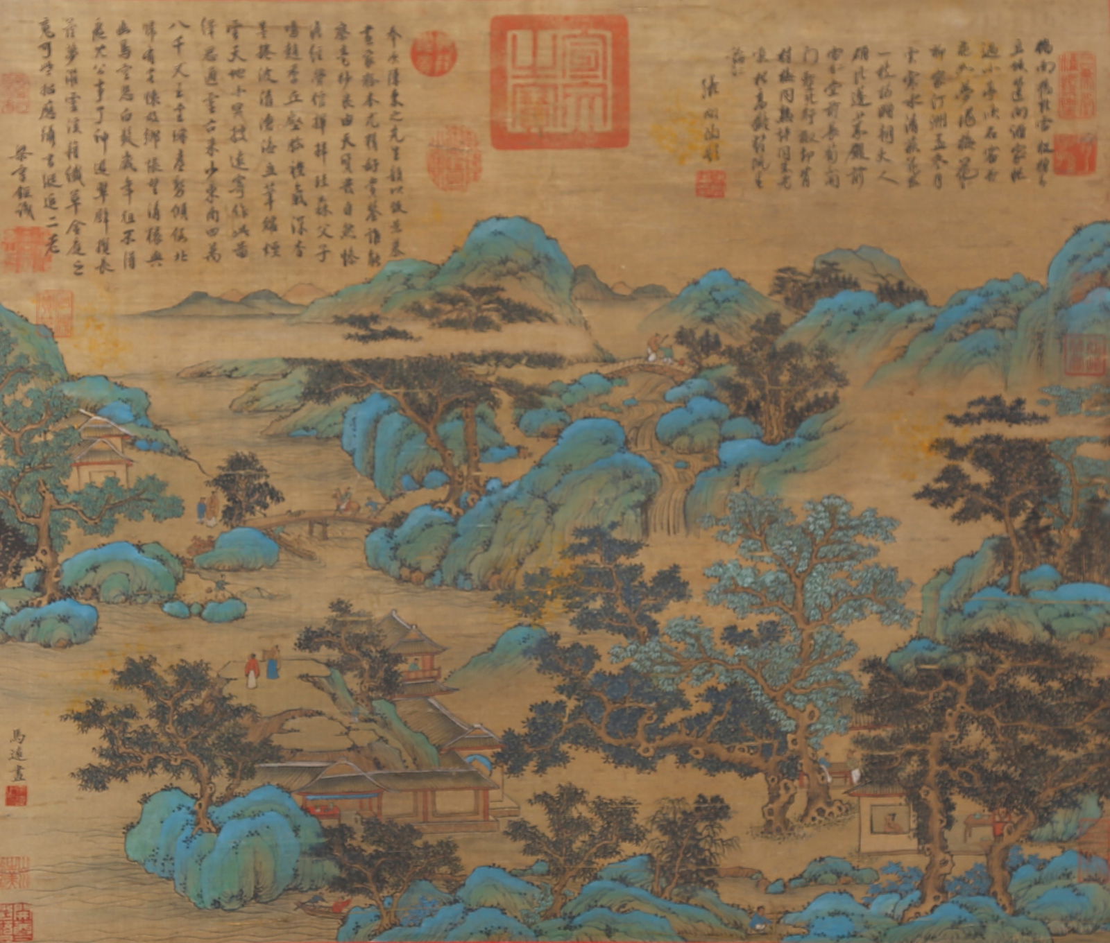 A LANDSCAPE PAINTING ON SILK BY MA YUAN.馬遠 (1 of 13)