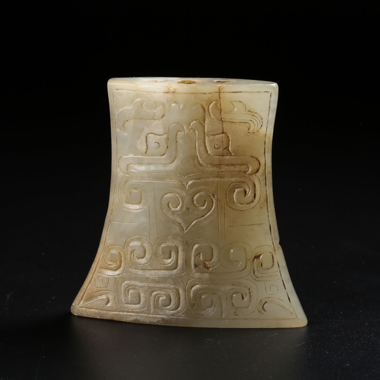 A HETIAN JADE SWORD-SHAPED ORNAMENT (JIAN BI) (1 of 8)