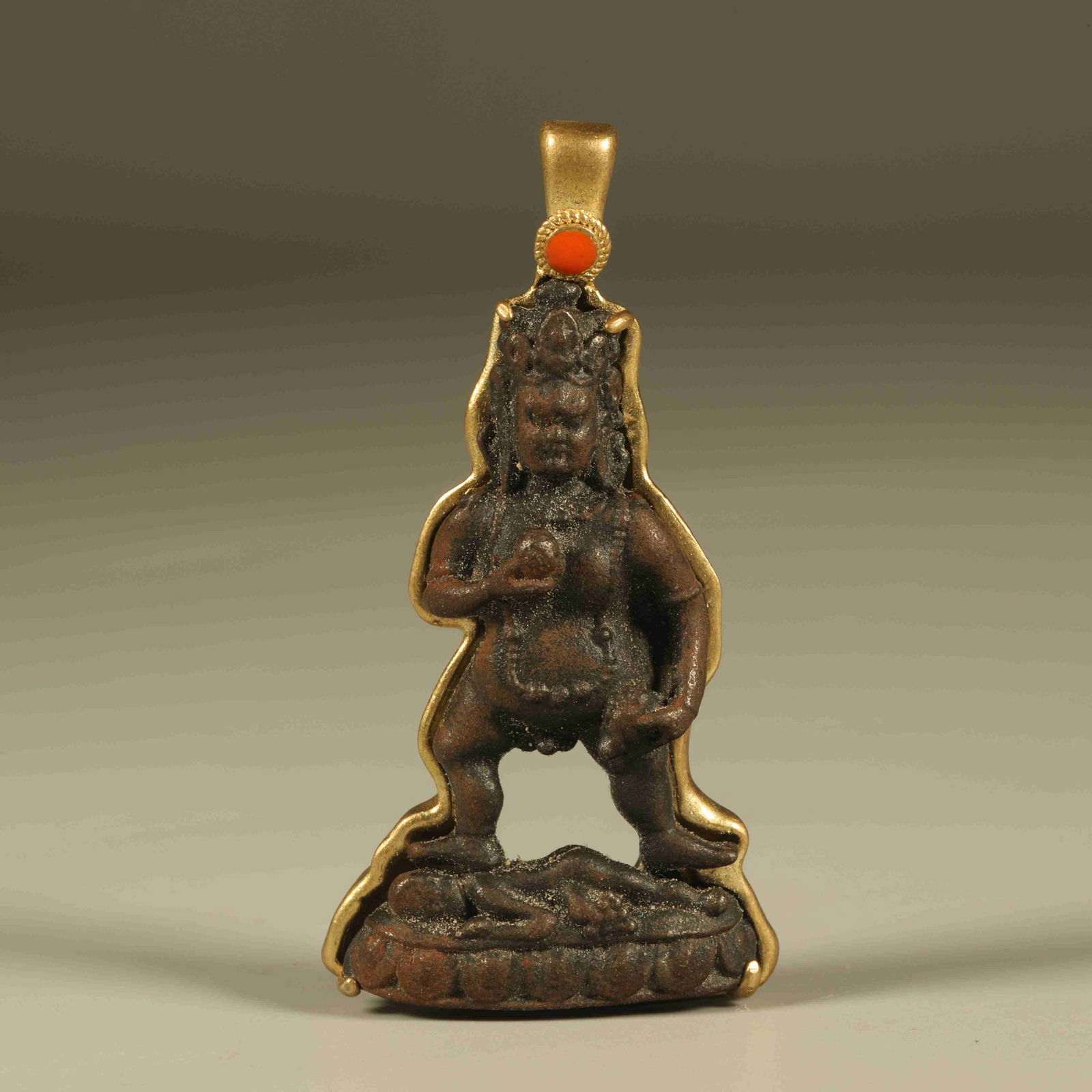 A IRON BLACK WEALTH GOD PENDANT (1 of 6)