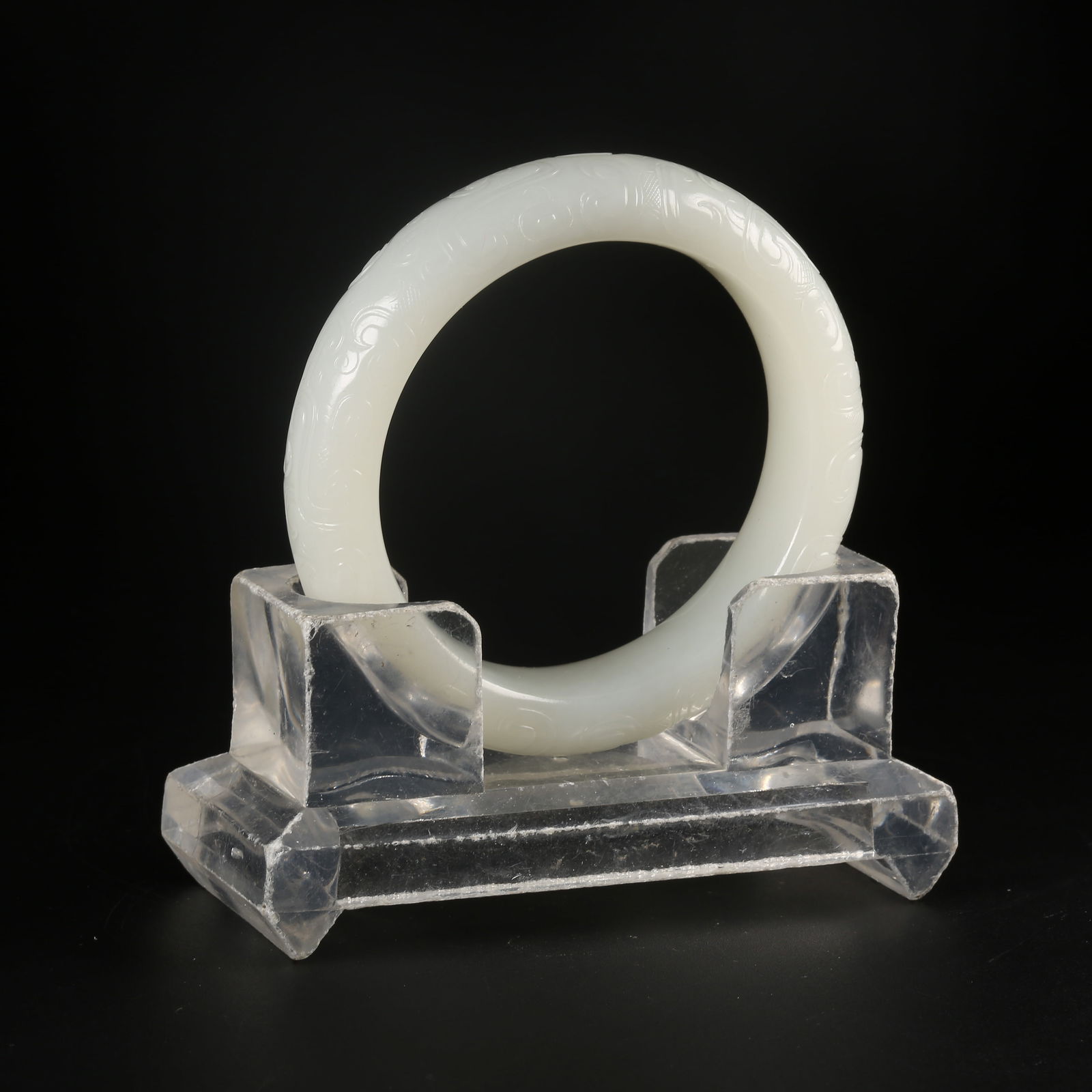 A HETIAN WHITE JADE BRACELET (1 of 9)