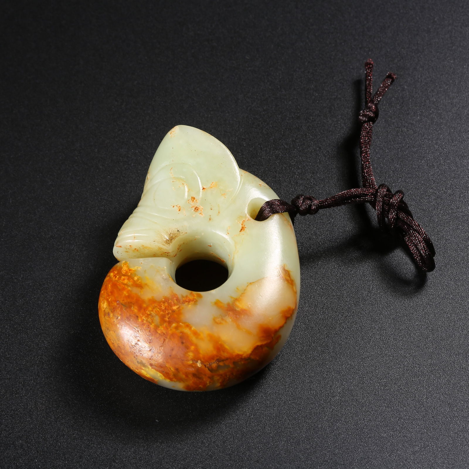 A ANCIENT JADE PIG-DRAGON (1 of 9)