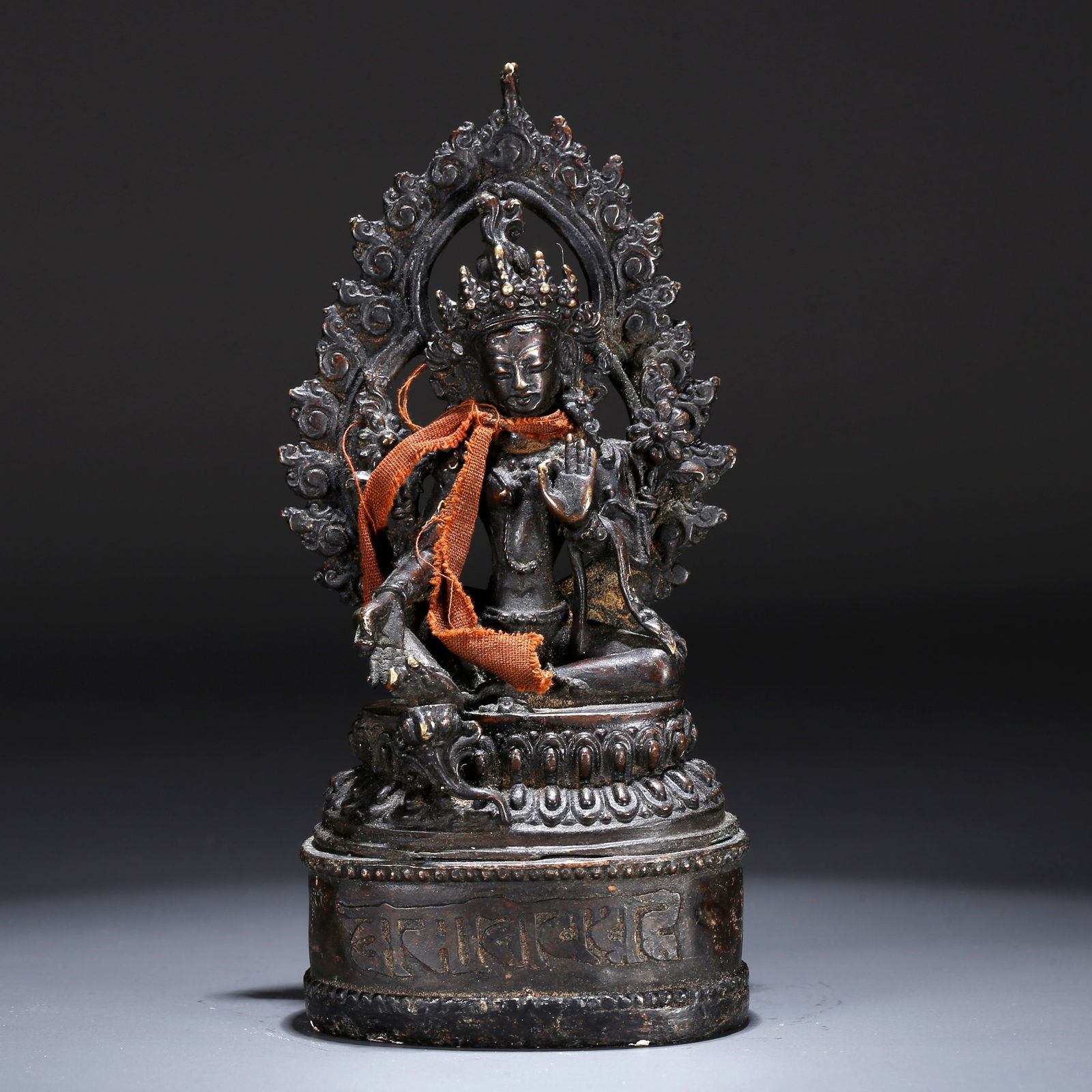 A BRONZE STATUE OF GREEN TARA (1 of 9)