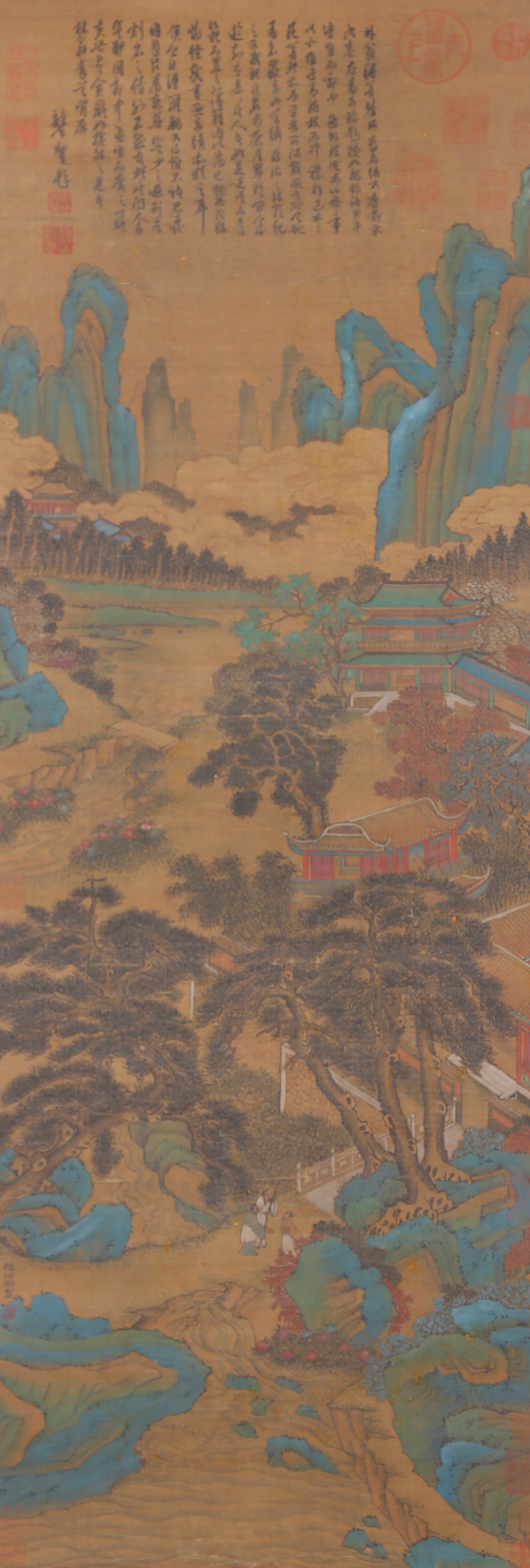 A LANDSCAPE PAINTING ON SILK BY ZHAO BOJU.趙伯駒 (1 of 11)