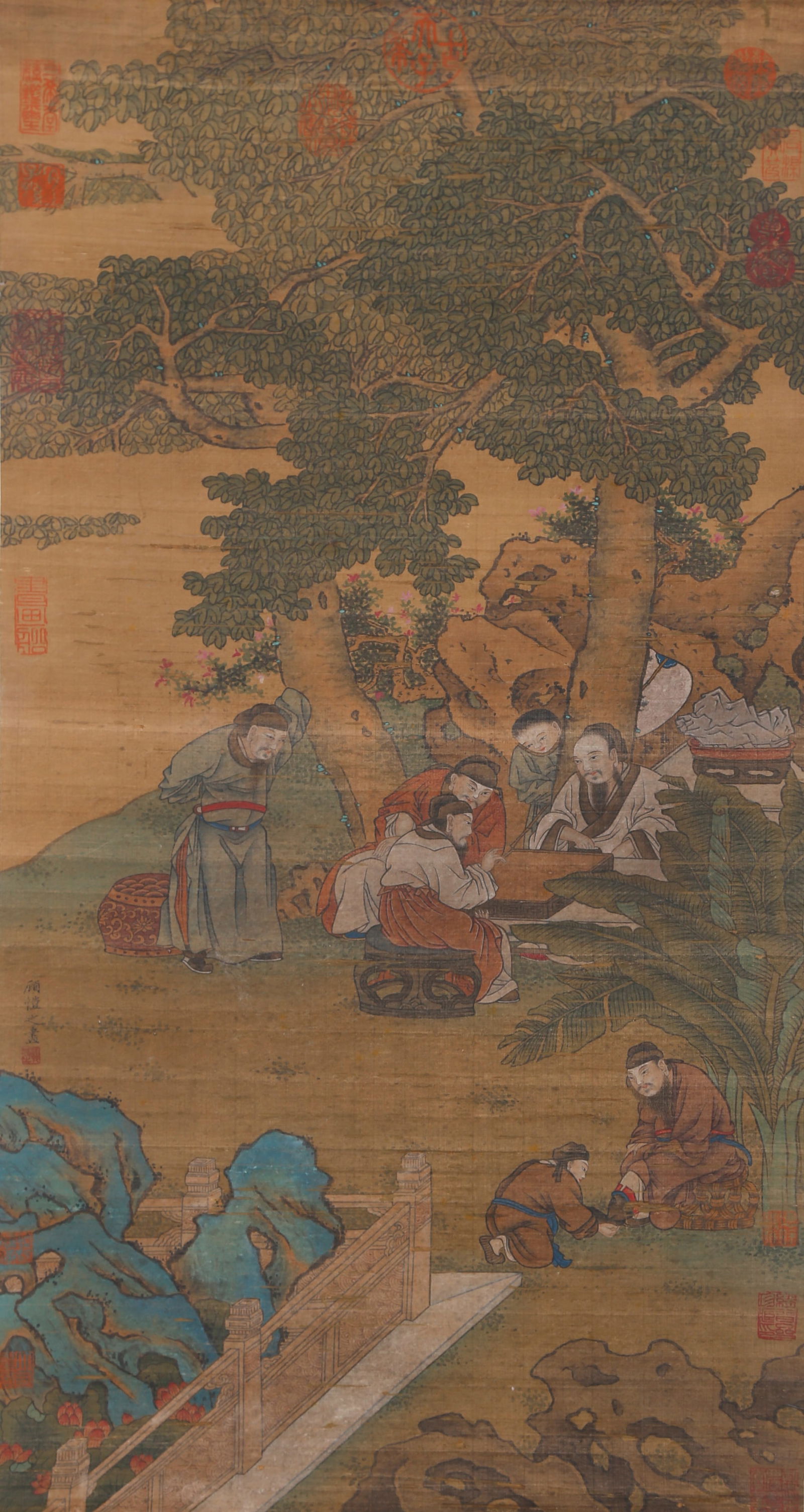 A FIGURE PAINTING ON SILK BY GU KAIZHI.顧愷之 (1 of 11)