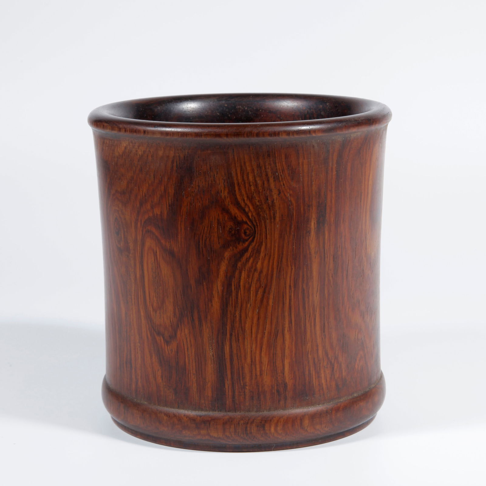 A ZITAN WOOD CARVING BRUSH HOLDER (1 of 10)