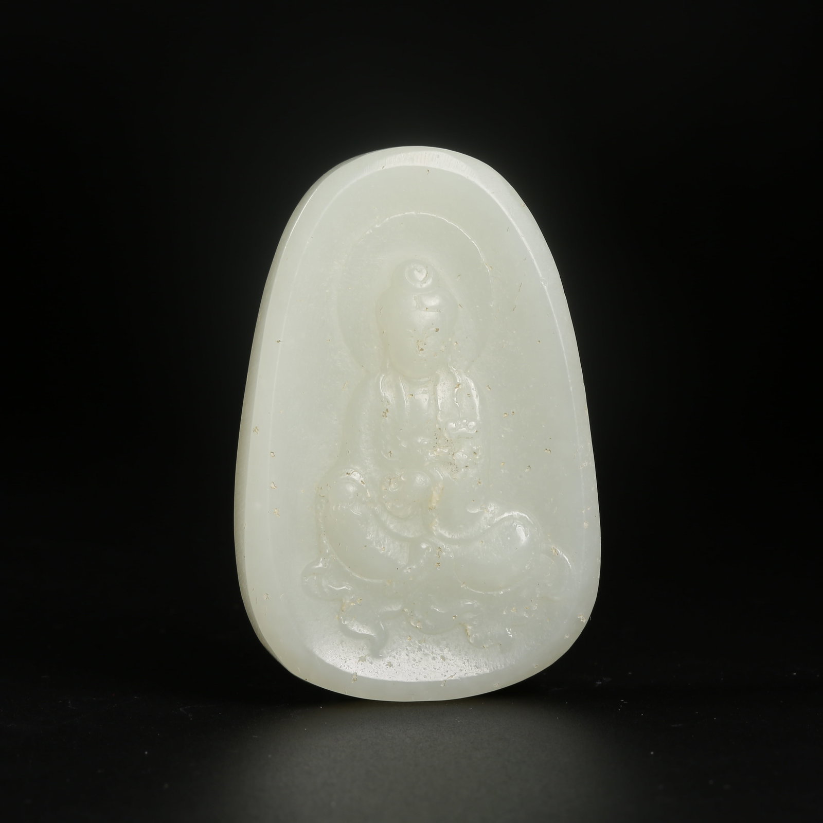 A HETIAN JADE GUANYIN PENDANT (1 of 7)