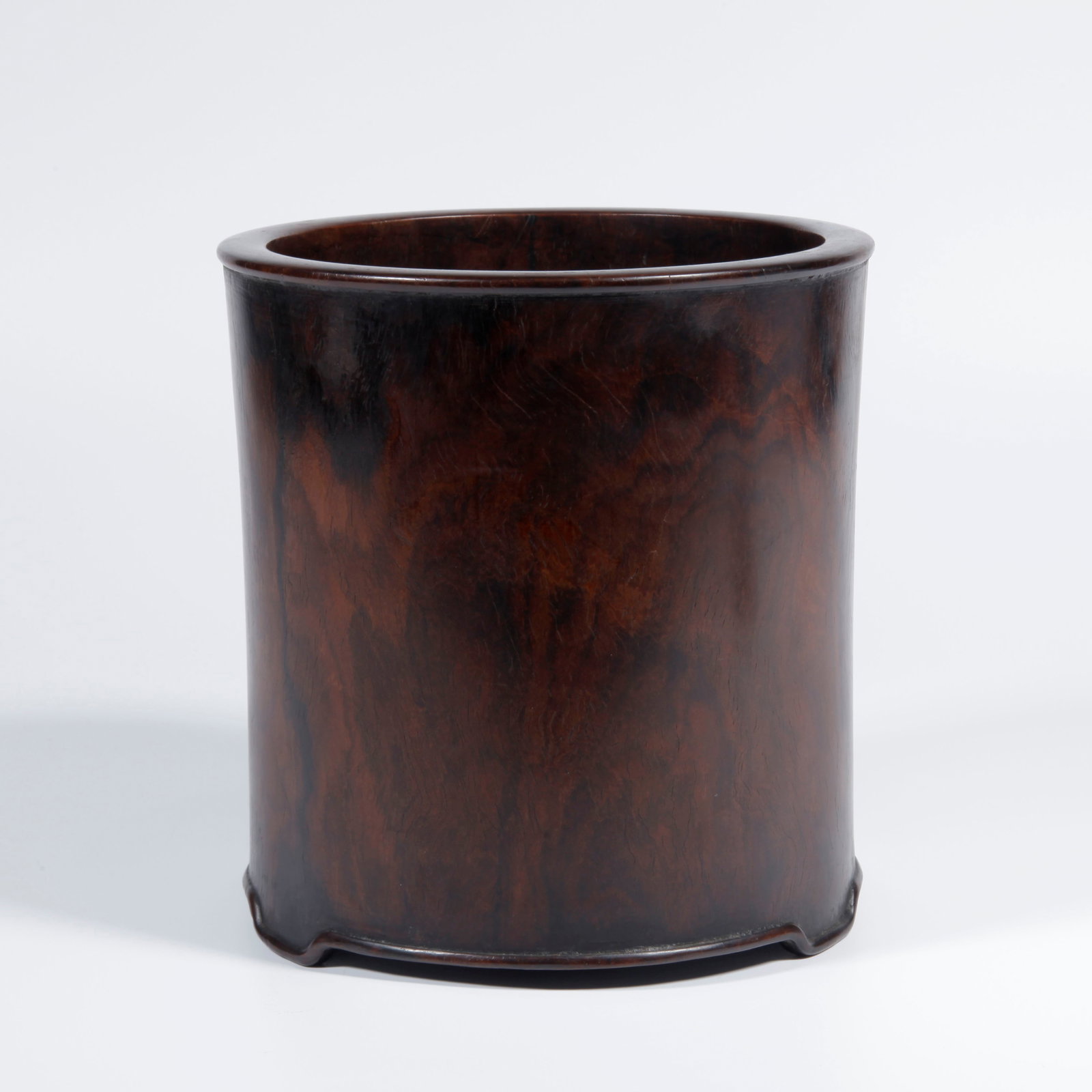 A ZITAN WOOD CARVING BRUSH HOLDER (1 of 9)