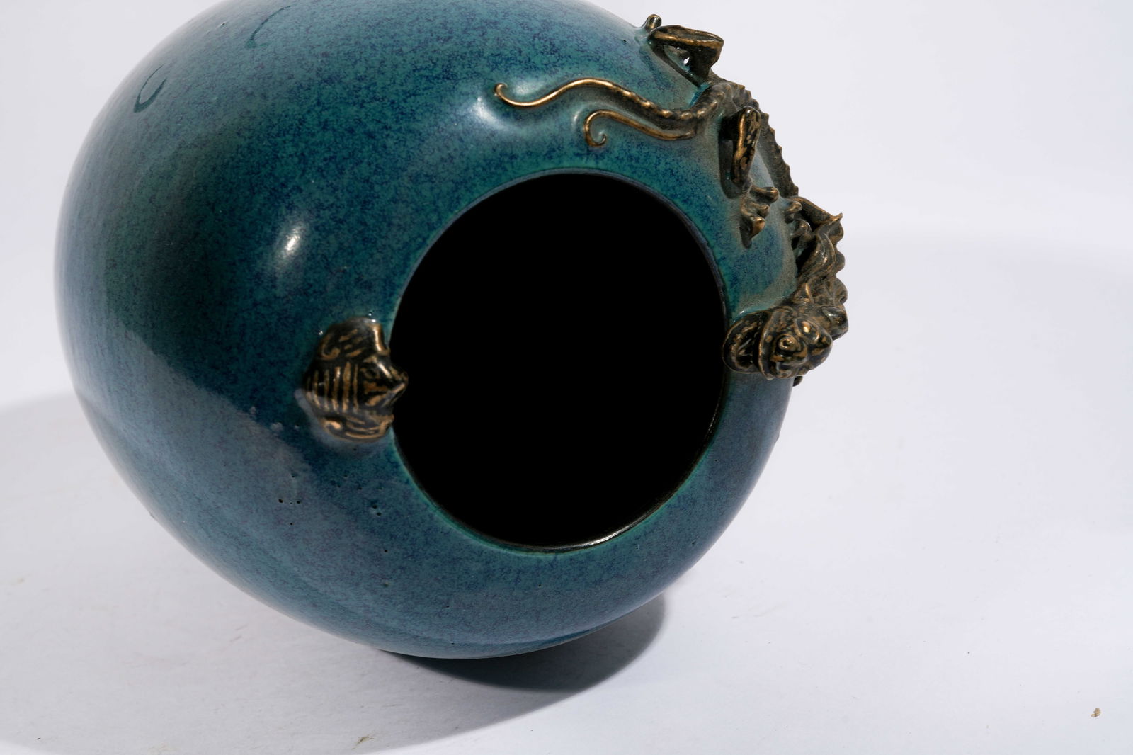 A JUN WARE DRAGON-PATTERNED WINTER MELON JAR - 7