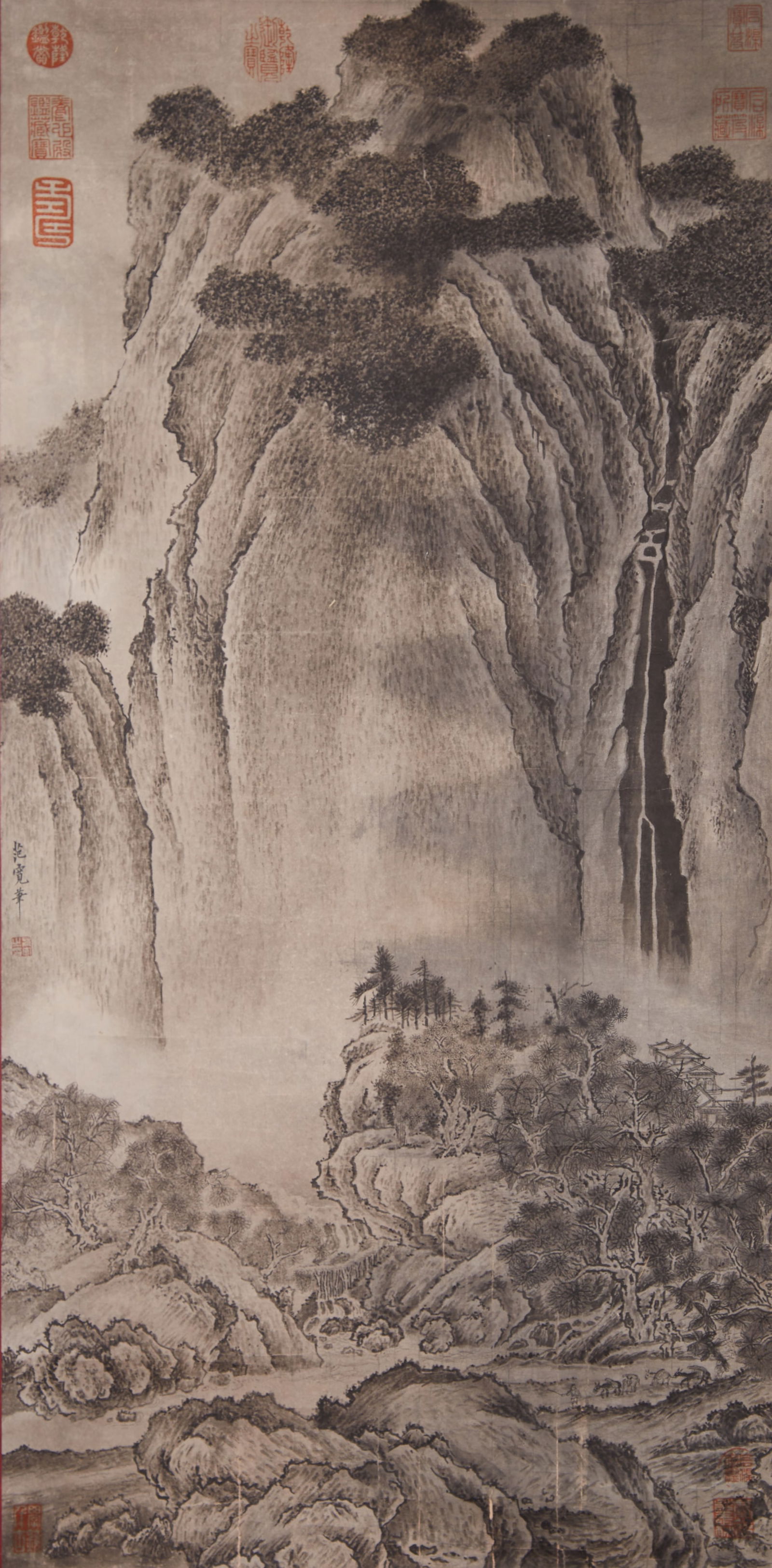 A LANDSCAPE PAINTING ON PAPER BY FAN KUAN.範寬 (1 of 12)