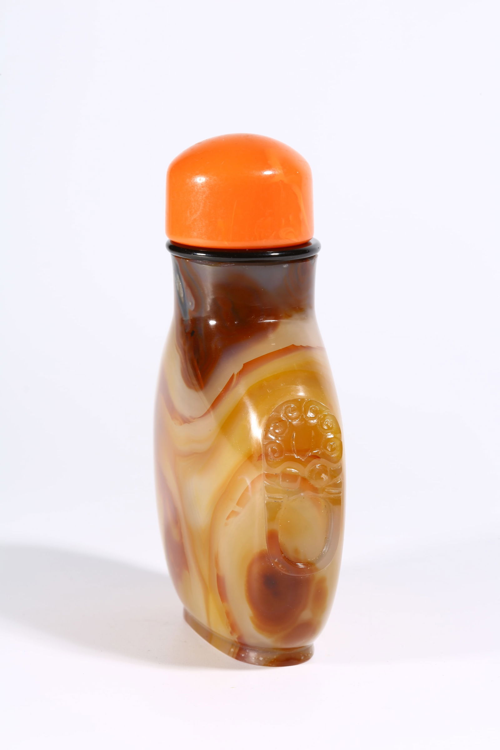 A AGATE SNUFF BOTTLE - 7