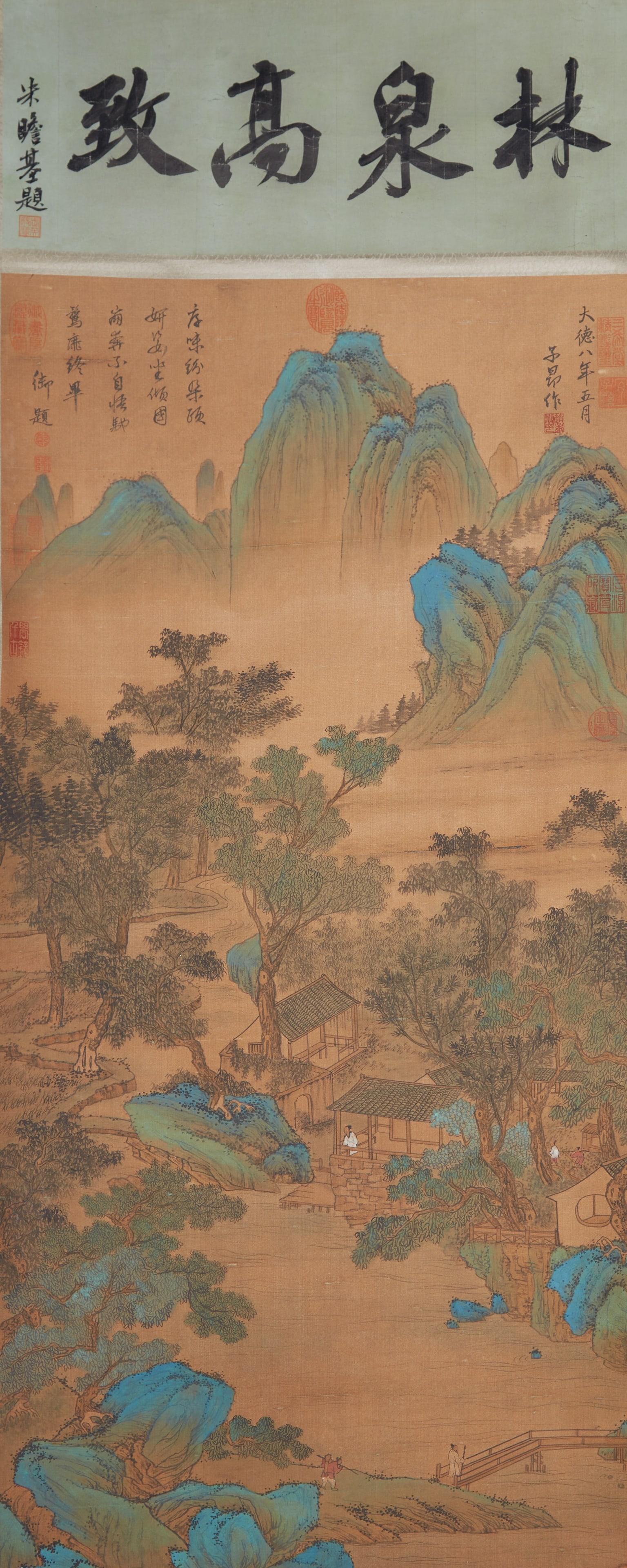 A LANDSCAPE PAINTING ON SILK BY ZHAO MENGFU.趙孟頫 (1 of 11)