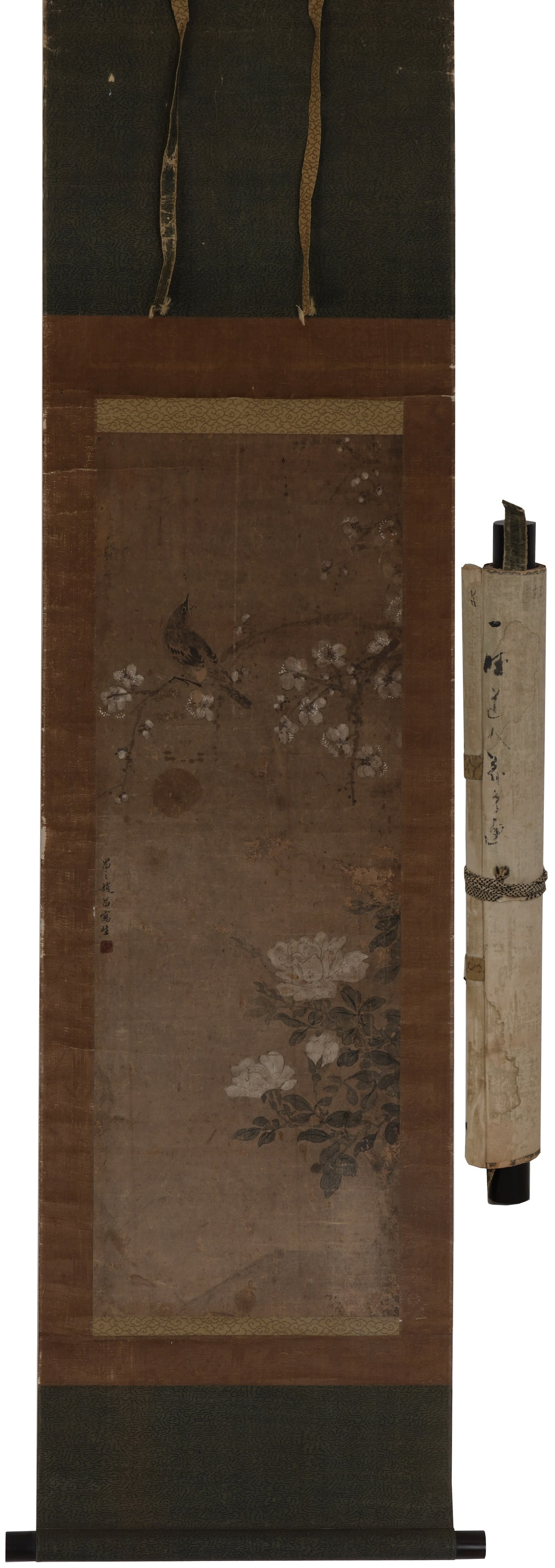 A FLOWER-AND-BIRD PAINTING ON PAPER BY ZHAO CHANG.趙昌: Flower-and-Bird Painting on Paper by Zhao Chang.趙昌