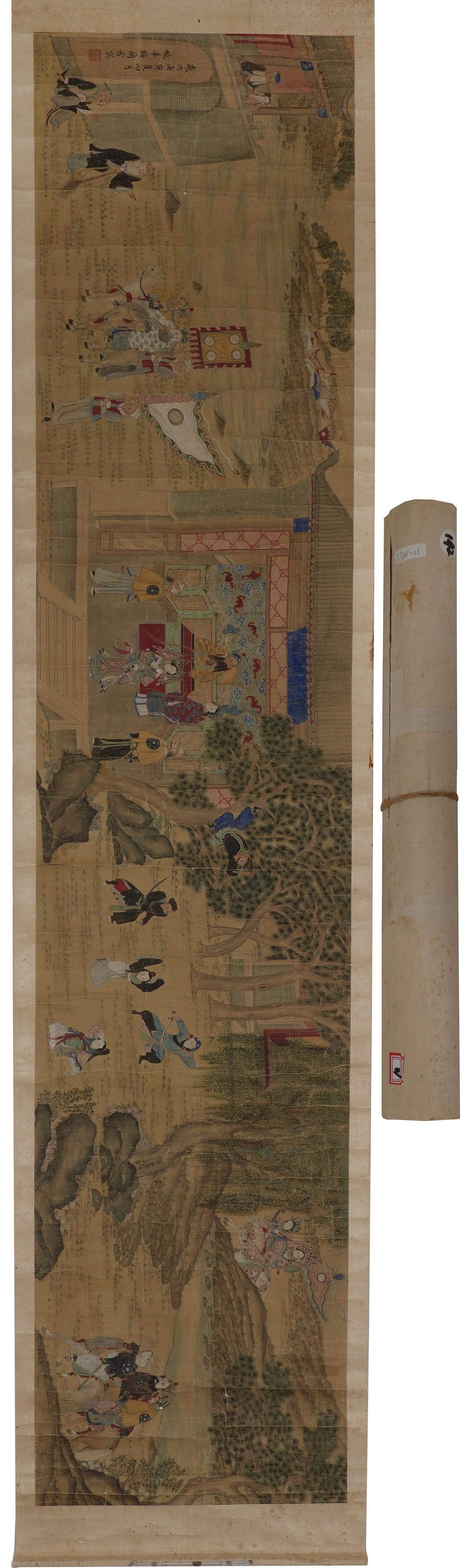 A FIGURE STORY PAINTING ON PAPER BY MEI LANFANG.梅蘭芳: Figure Story Painting on Paper by Mei Lanfang.梅蘭芳