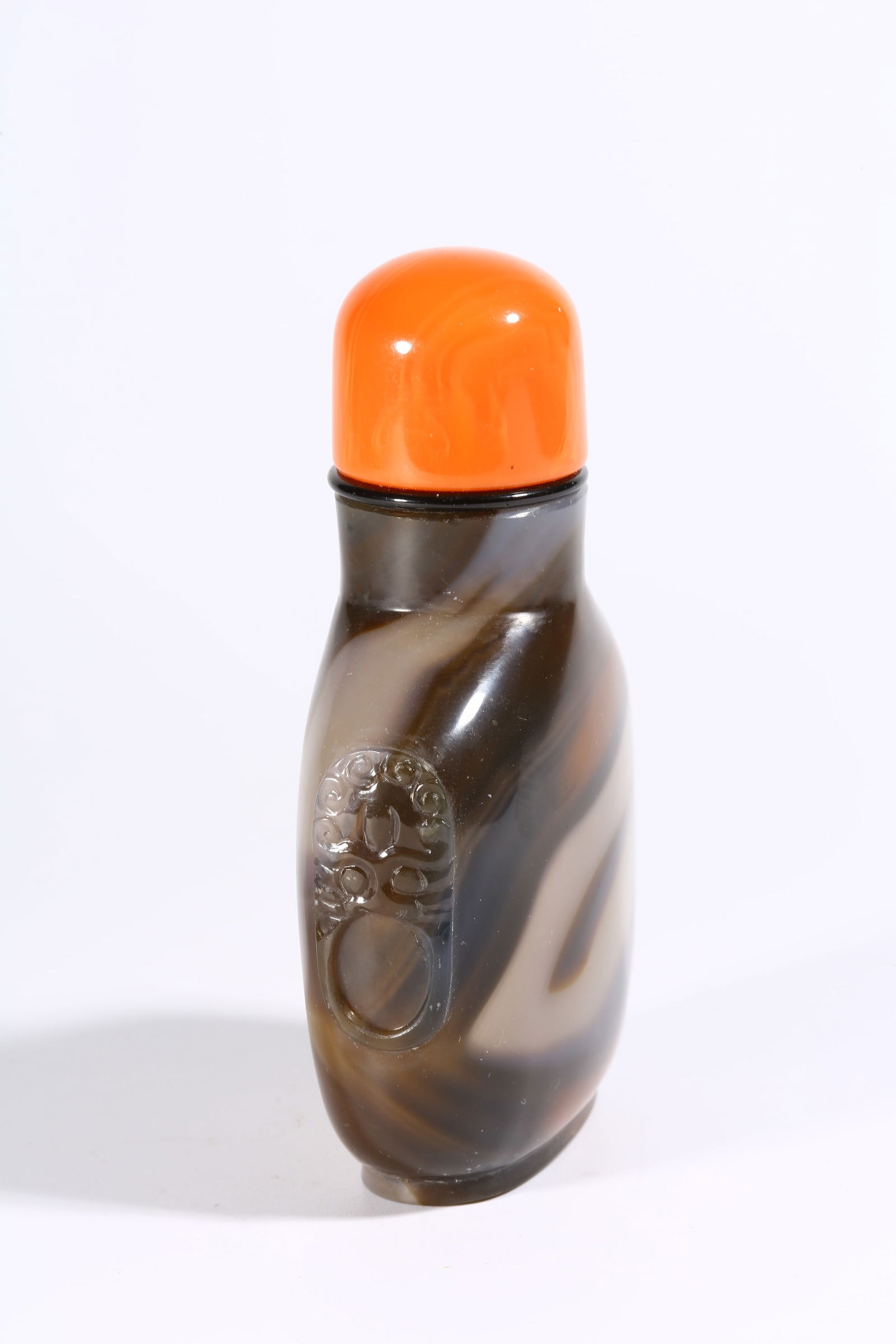 A AGATE SNUFF BOTTLE - 5