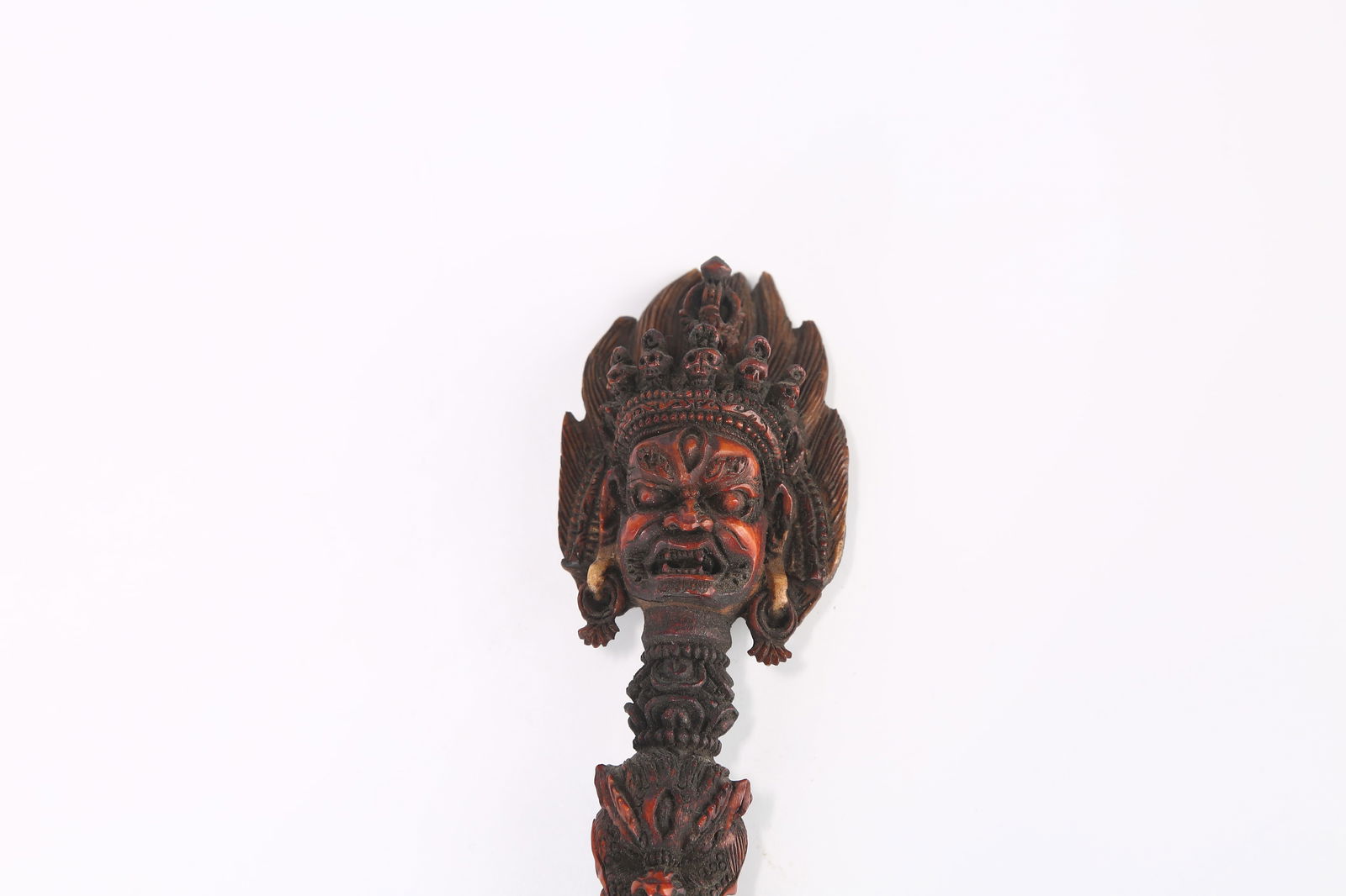 A BONE PHURBA VAJRA RITUAL DAGGER - 2