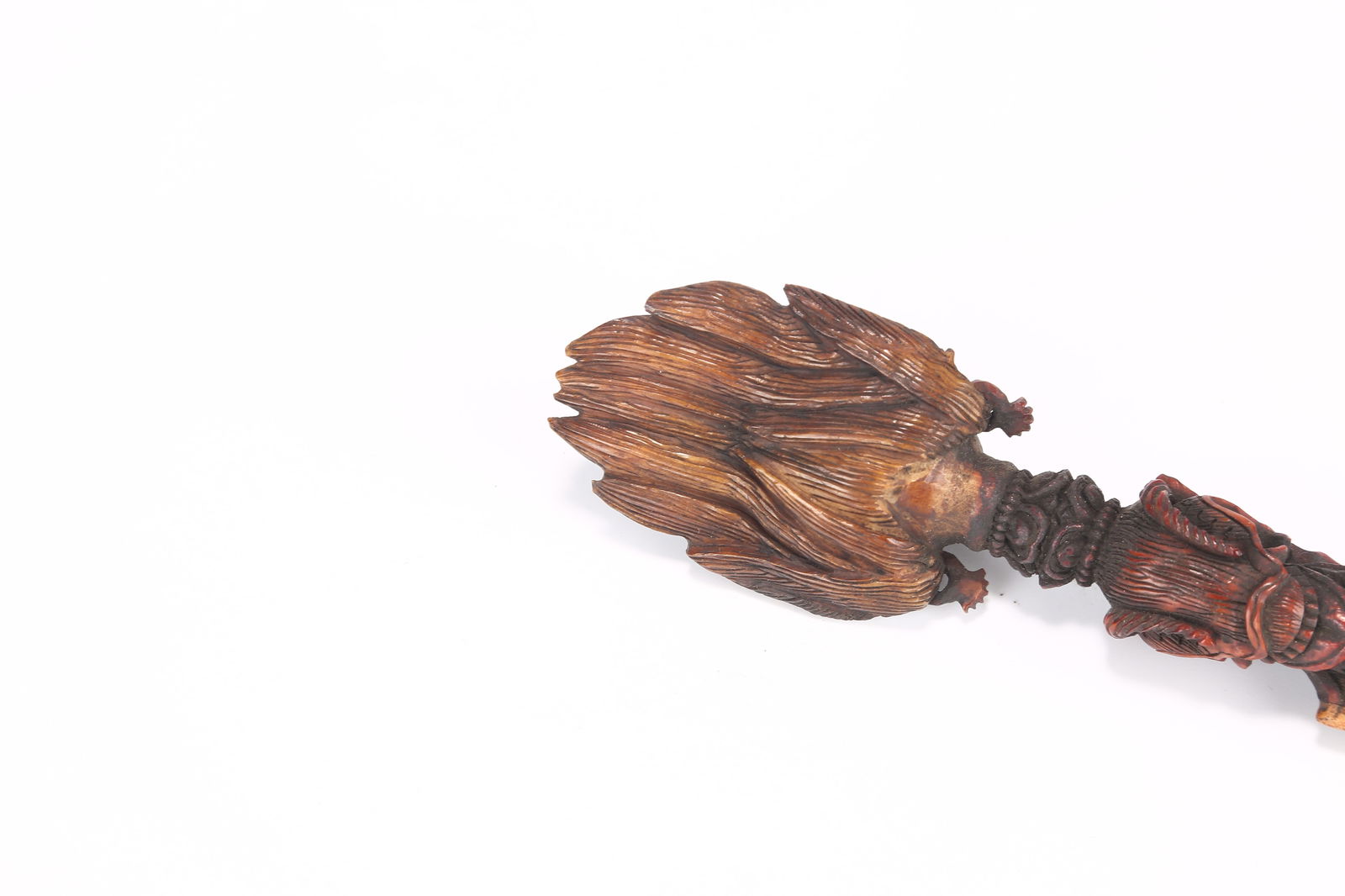 A BONE PHURBA VAJRA RITUAL DAGGER - 7