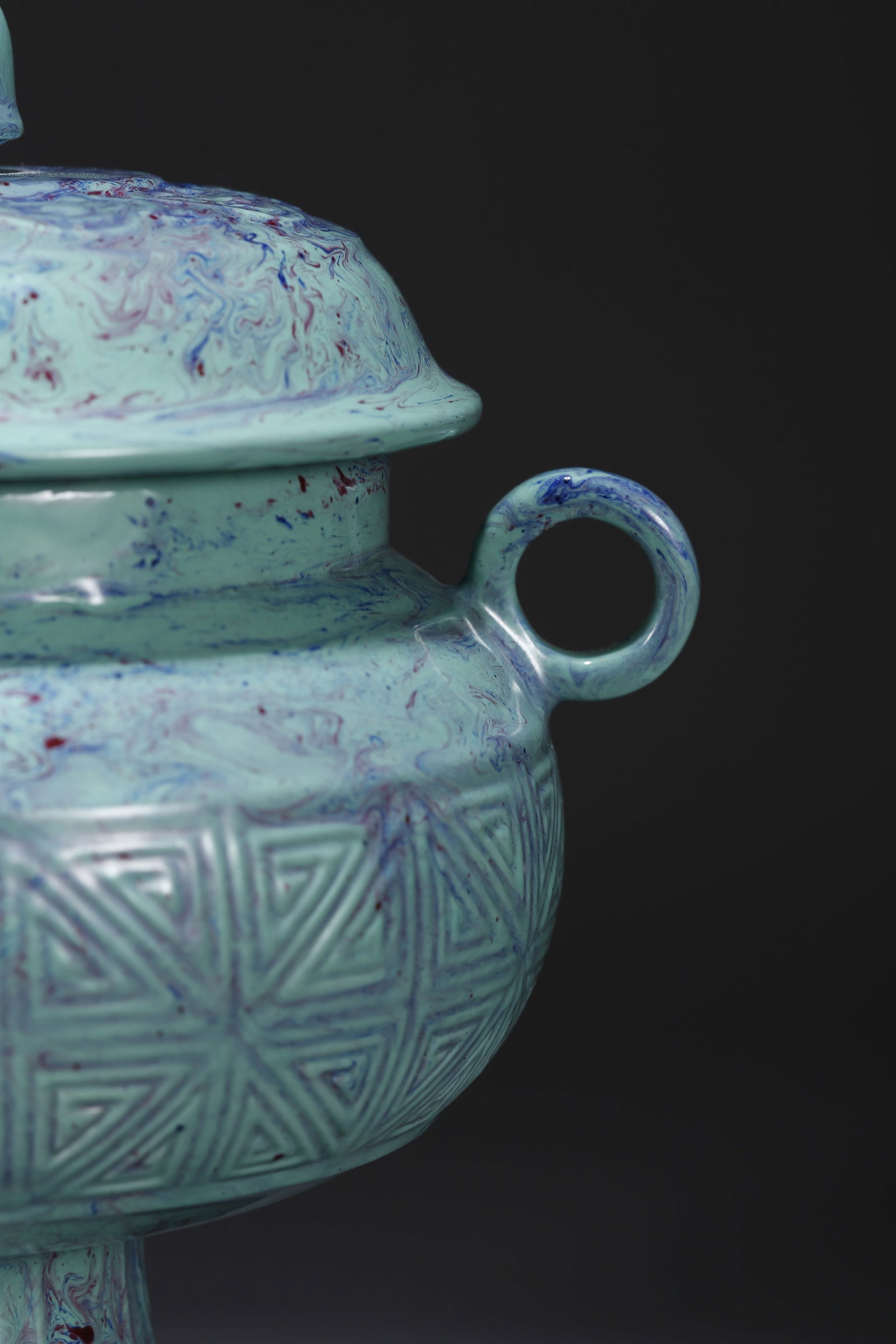 A JUN WARE INCENSE BURNER - 4