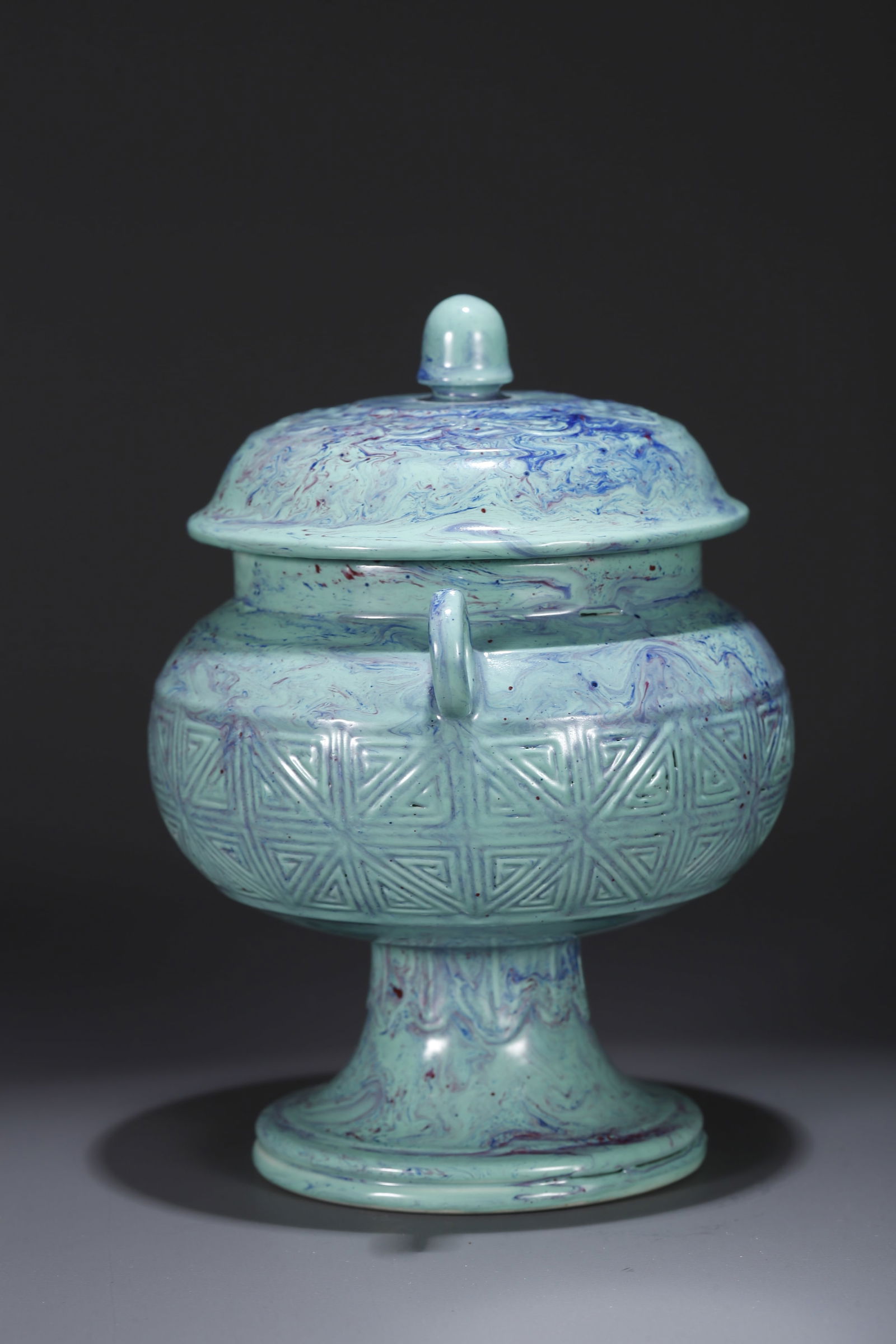 A JUN WARE INCENSE BURNER - 5