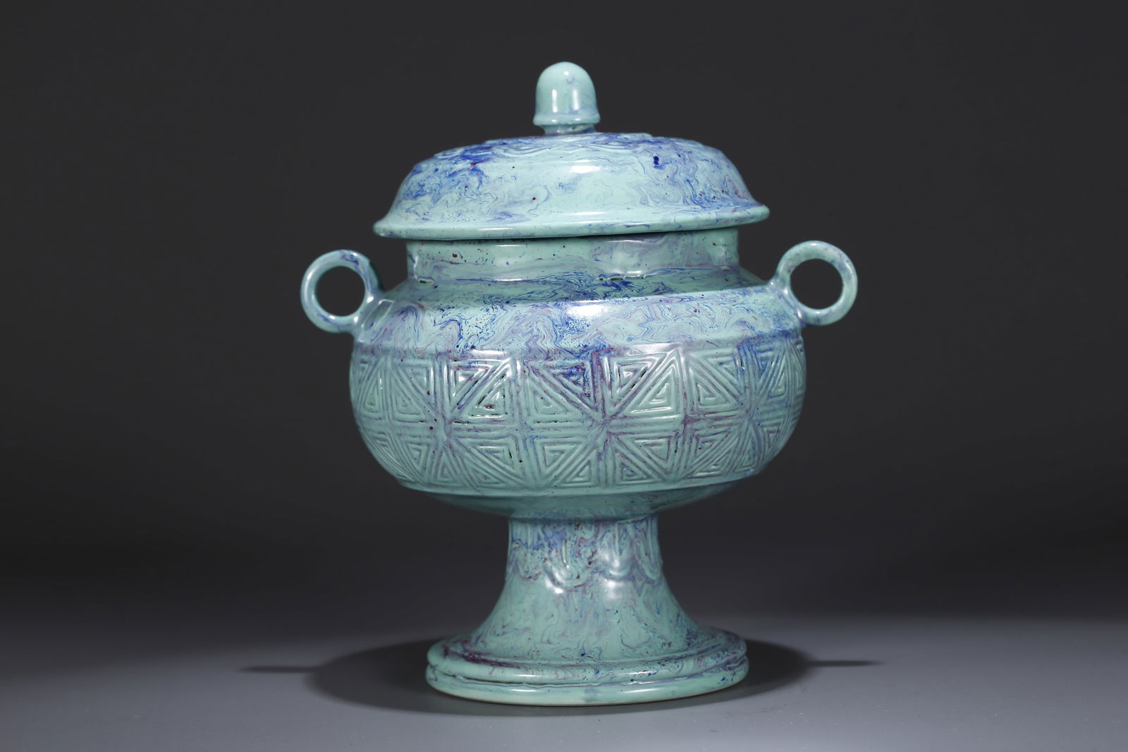 A JUN WARE INCENSE BURNER - 6