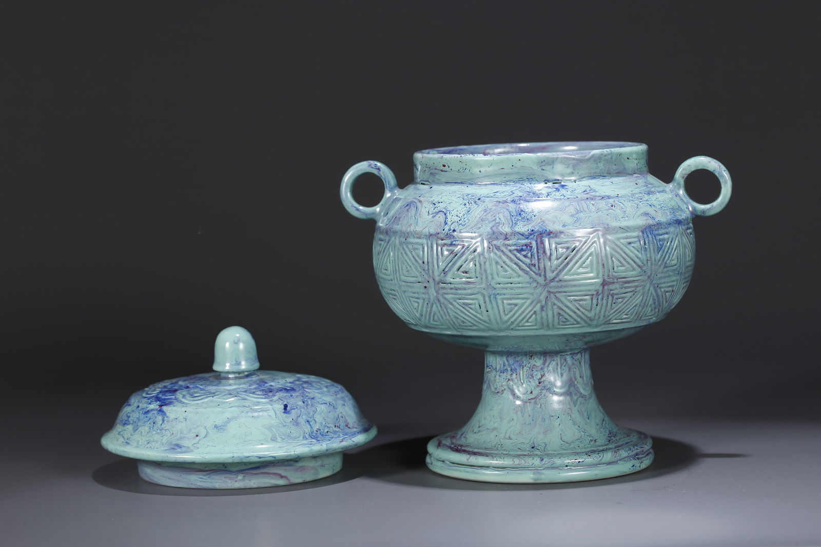 A JUN WARE INCENSE BURNER - 7