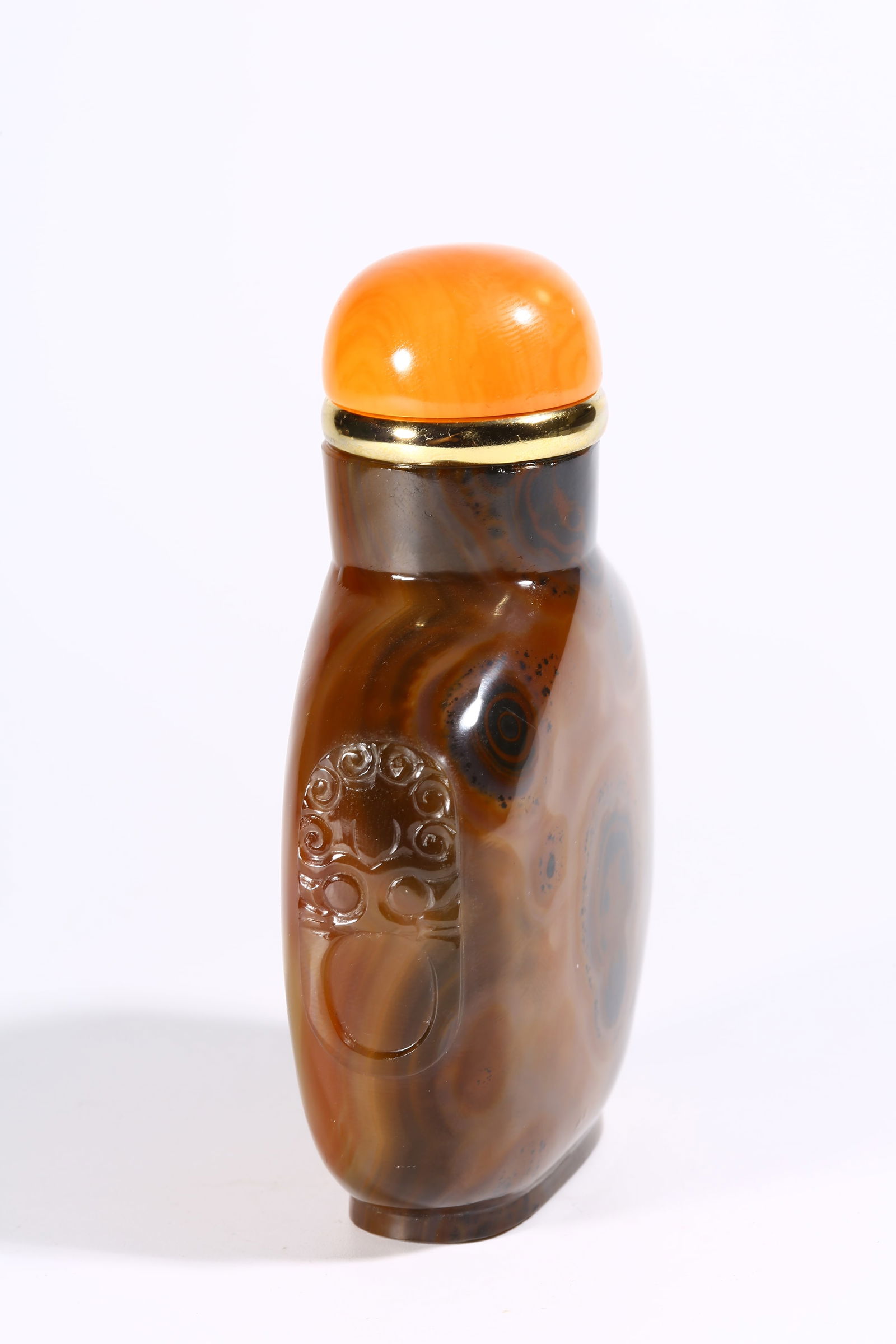 A AGATE SNUFF BOTTLE - 5