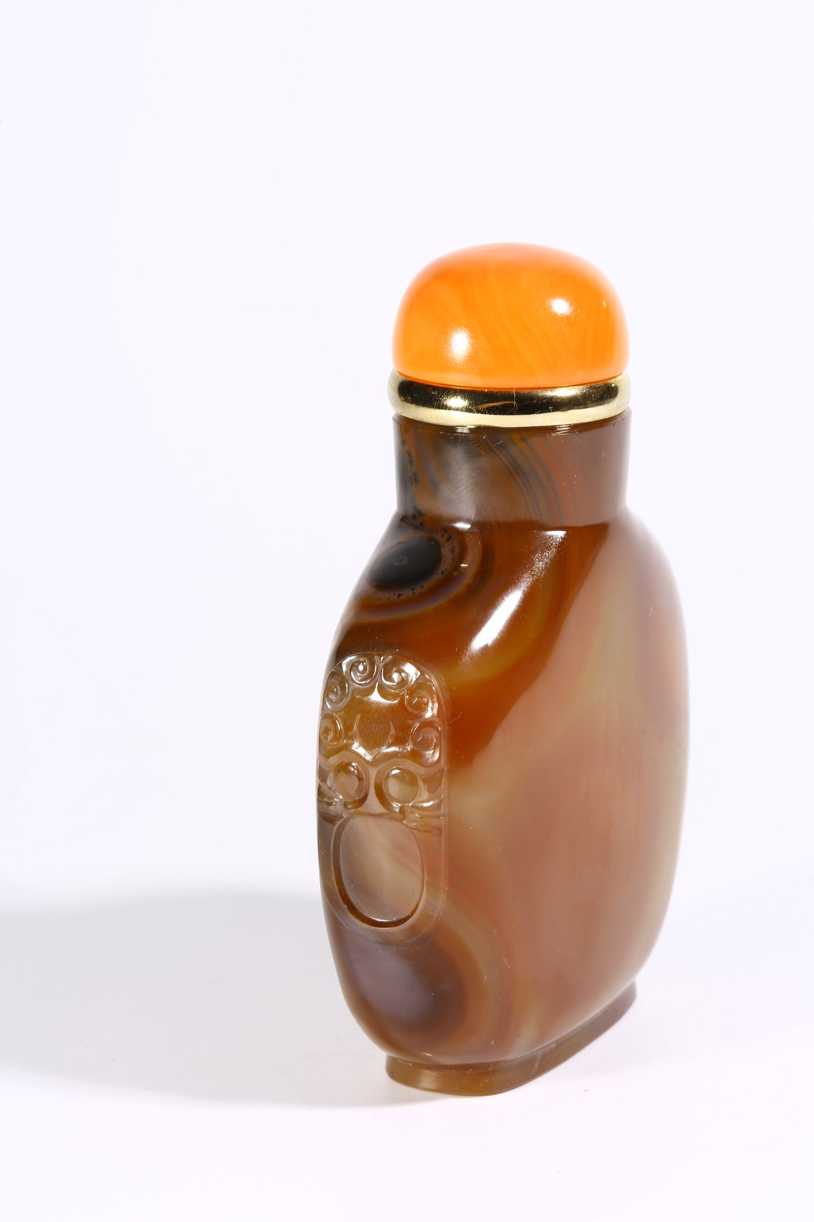 A AGATE SNUFF BOTTLE - 7