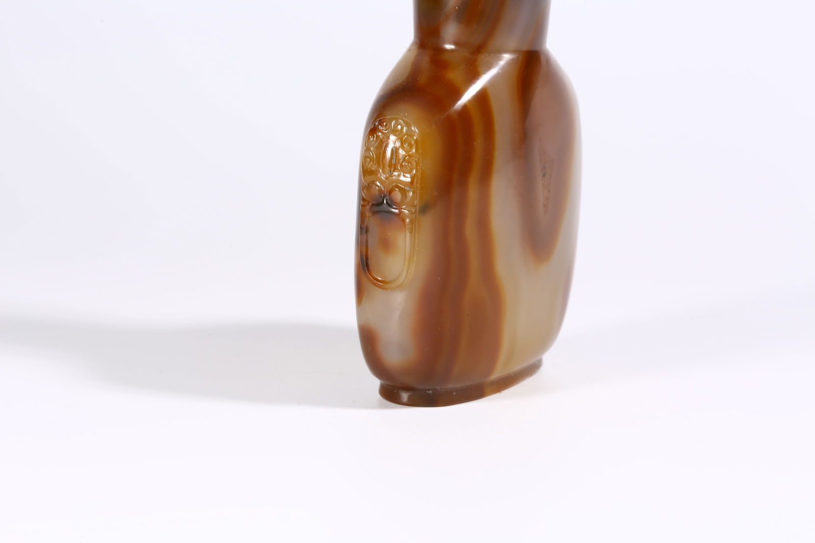 A AGATE SNUFF BOTTLE - 4