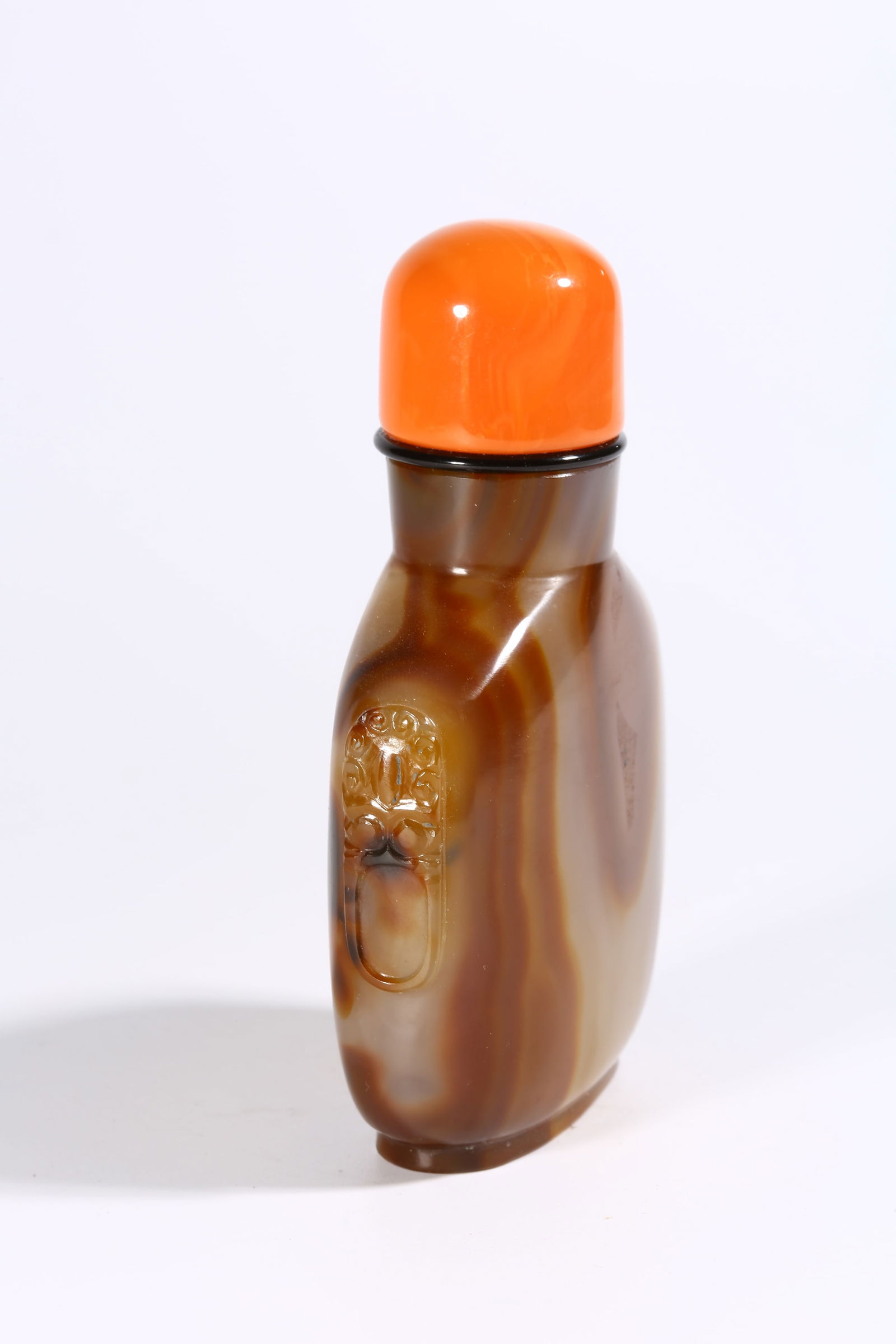 A AGATE SNUFF BOTTLE - 5