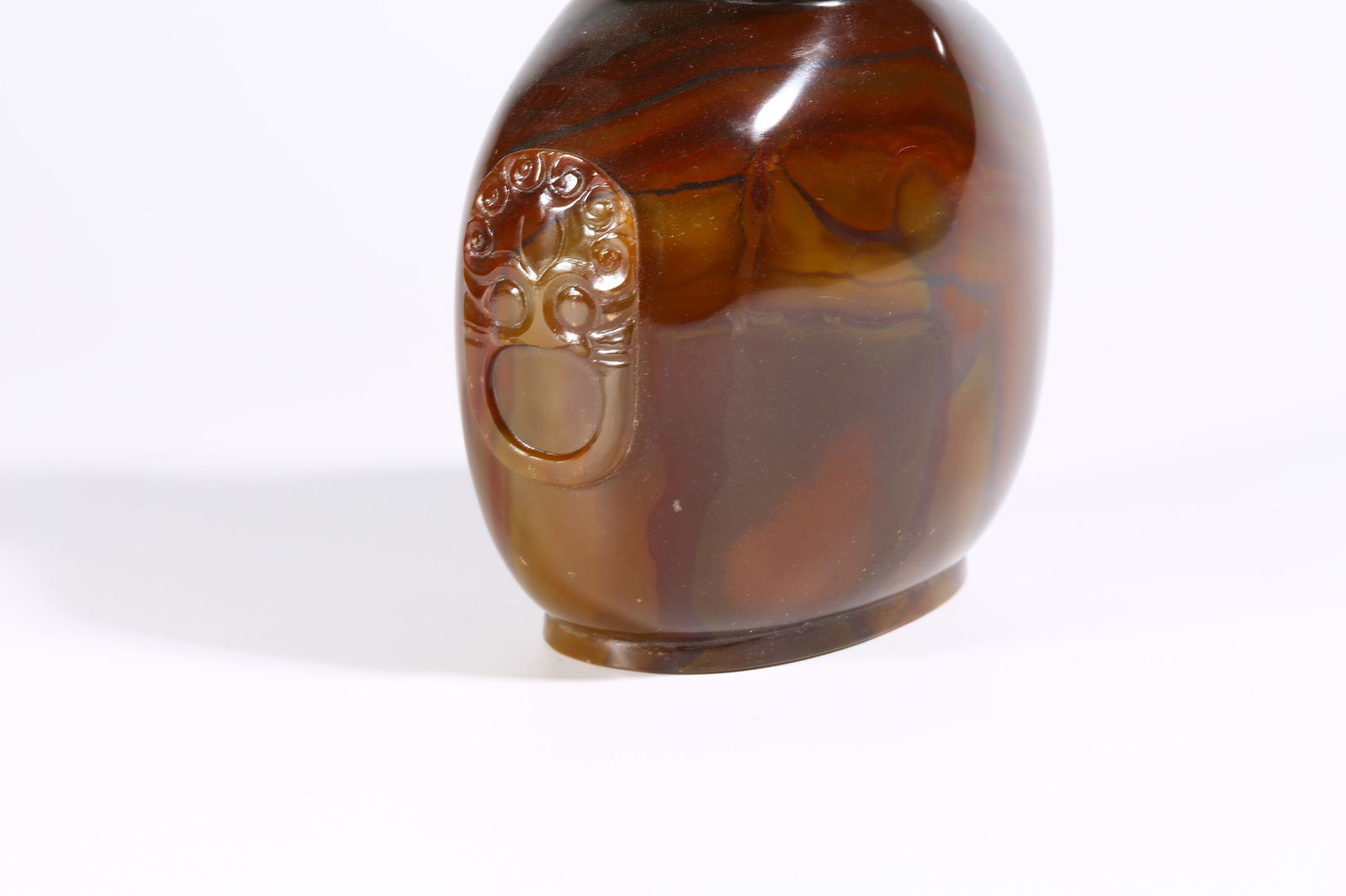 A LARGE AGATE SNUFF BOTTLE - 4